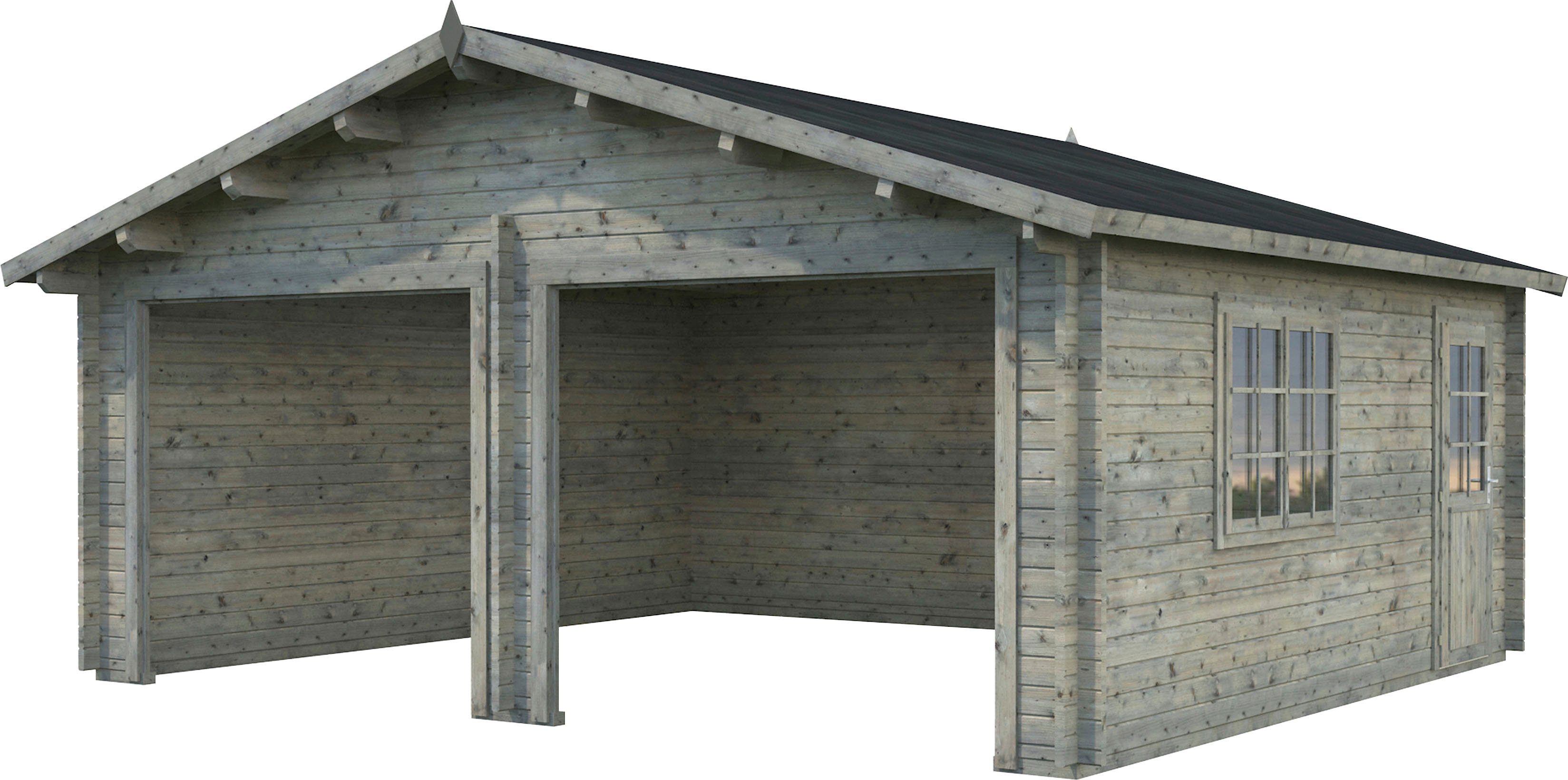 Palmako Garage Roger, BxTxH: 629x565x310 cm, grau Tor, ohne