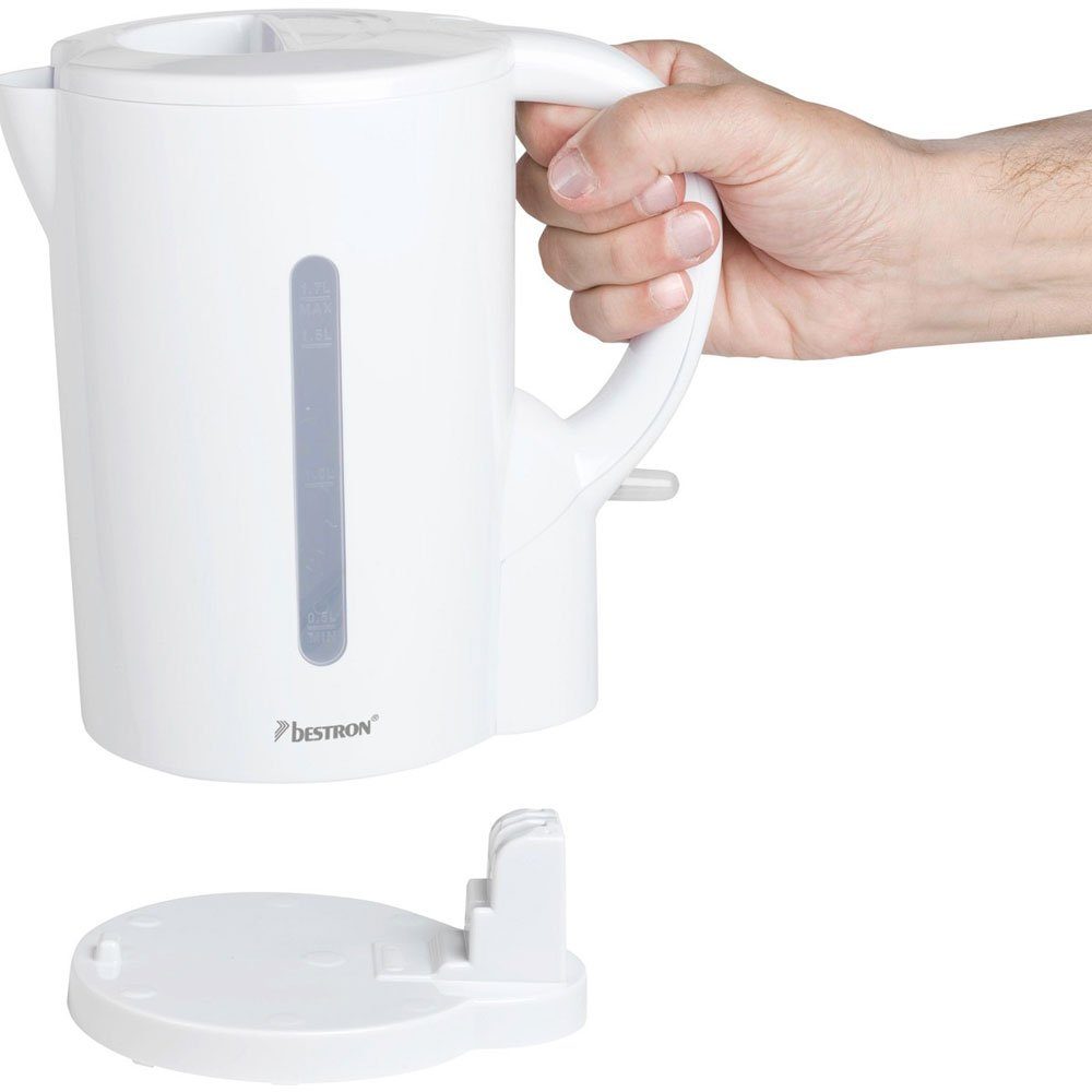 Liter Tee Küchen bestron Watt Wasserkocher, 1,7 Wasser Kocher 2200 Camping