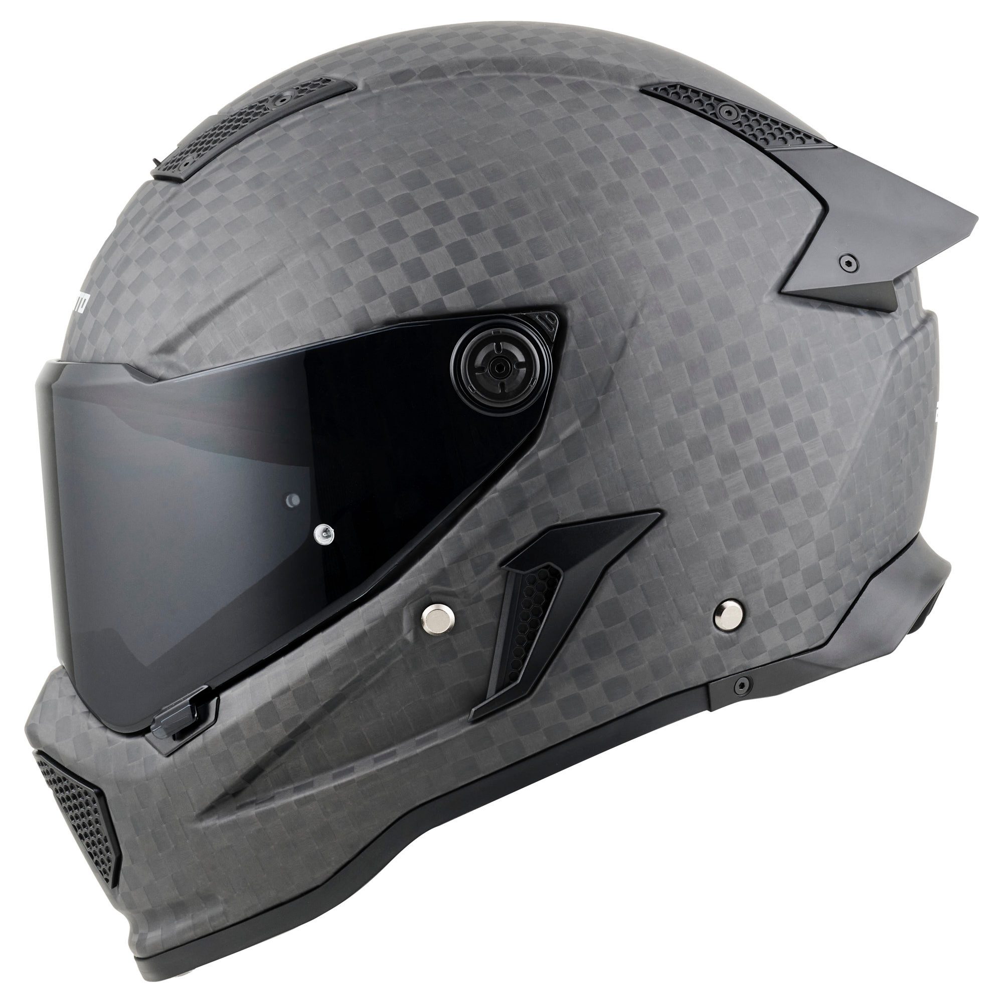 Bogotto Motorradhelm Rapto CheckR Carbon Helm, vorbereitet für Kommunikationssystem,geeignet für Brillenträger,v