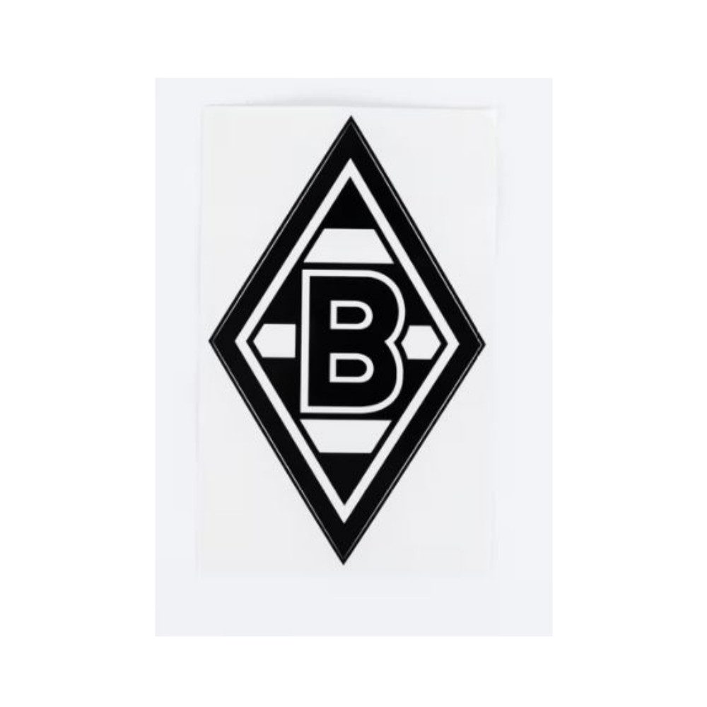 Borussia Mönchengladbach Aufkleber Borussia M´Gladbach Edelaufkleber Raute Schwarz gr