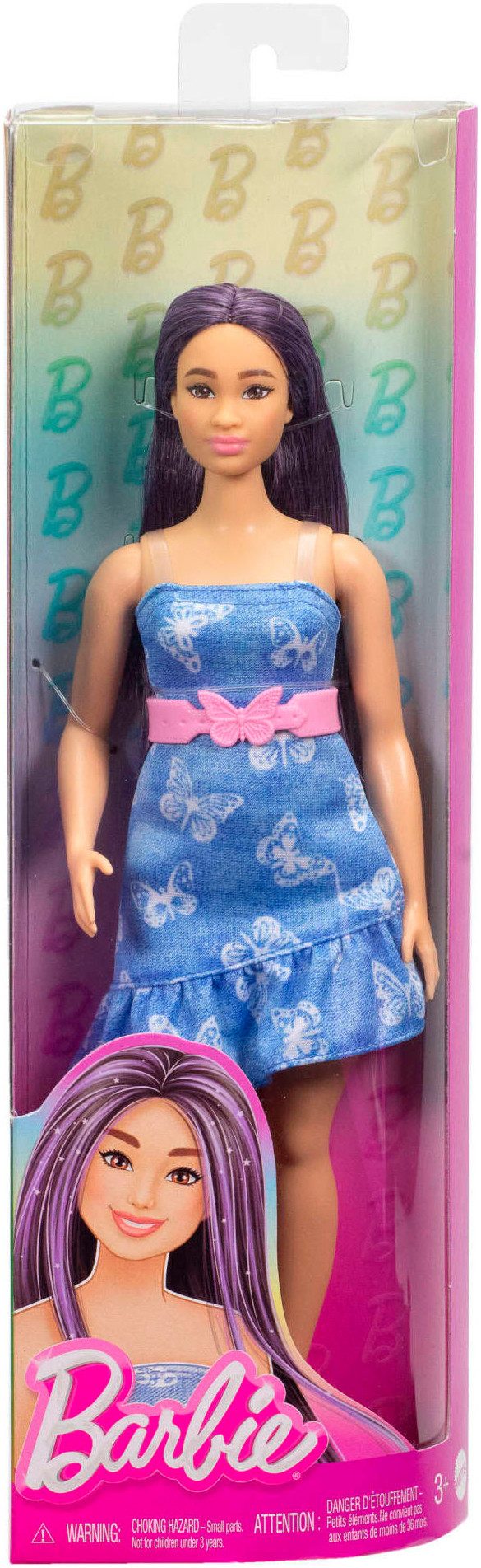 Barbie Anziehpuppe Fashionistas, Nr. 231 mit Denim-Schmetterlingskleid und günstig online kaufen