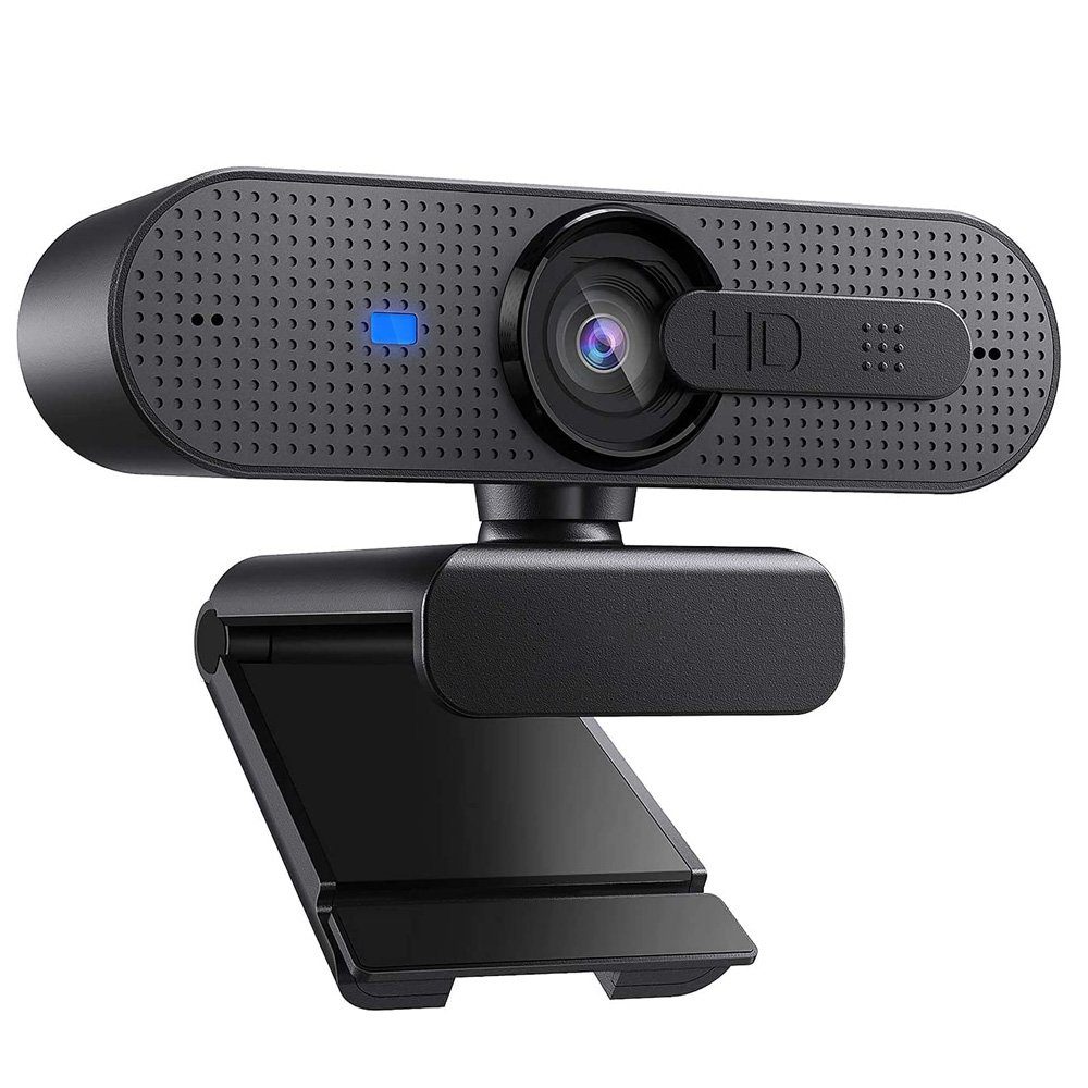 GelldG 1080P Webcam, Full HD Webcam für PC, Autofokus USB Web Kamera Webcam