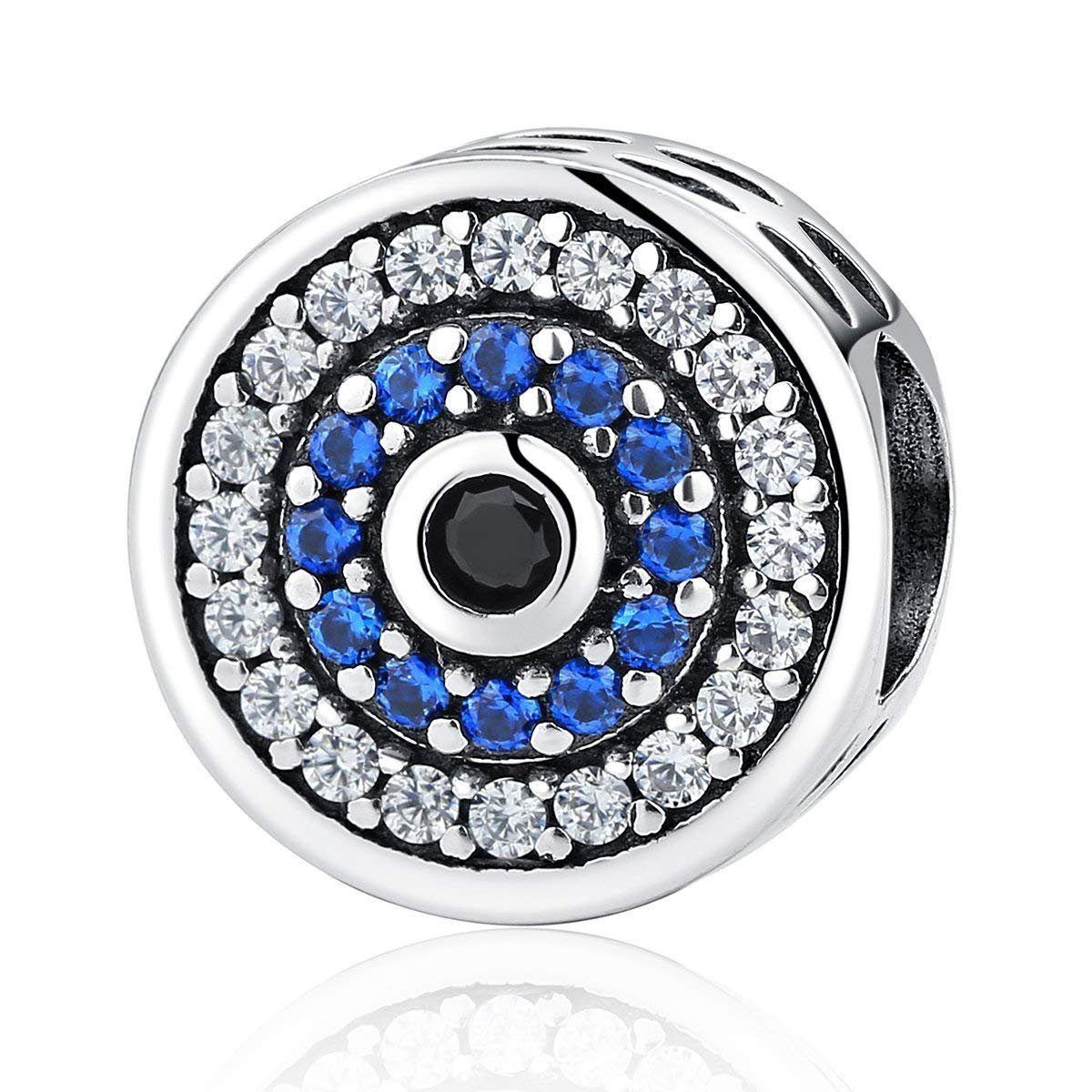 LENBEST Pandora-Armbänder Blauer für (1-tlg) Kristall-Anhänger Charm-Kette