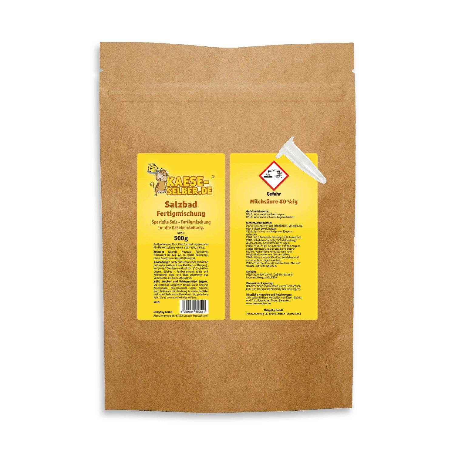 KAESE-SELBER.DE Back-Set kaese-selber.de Salzbad - Fertigmischung 500 g, (1-tlg)