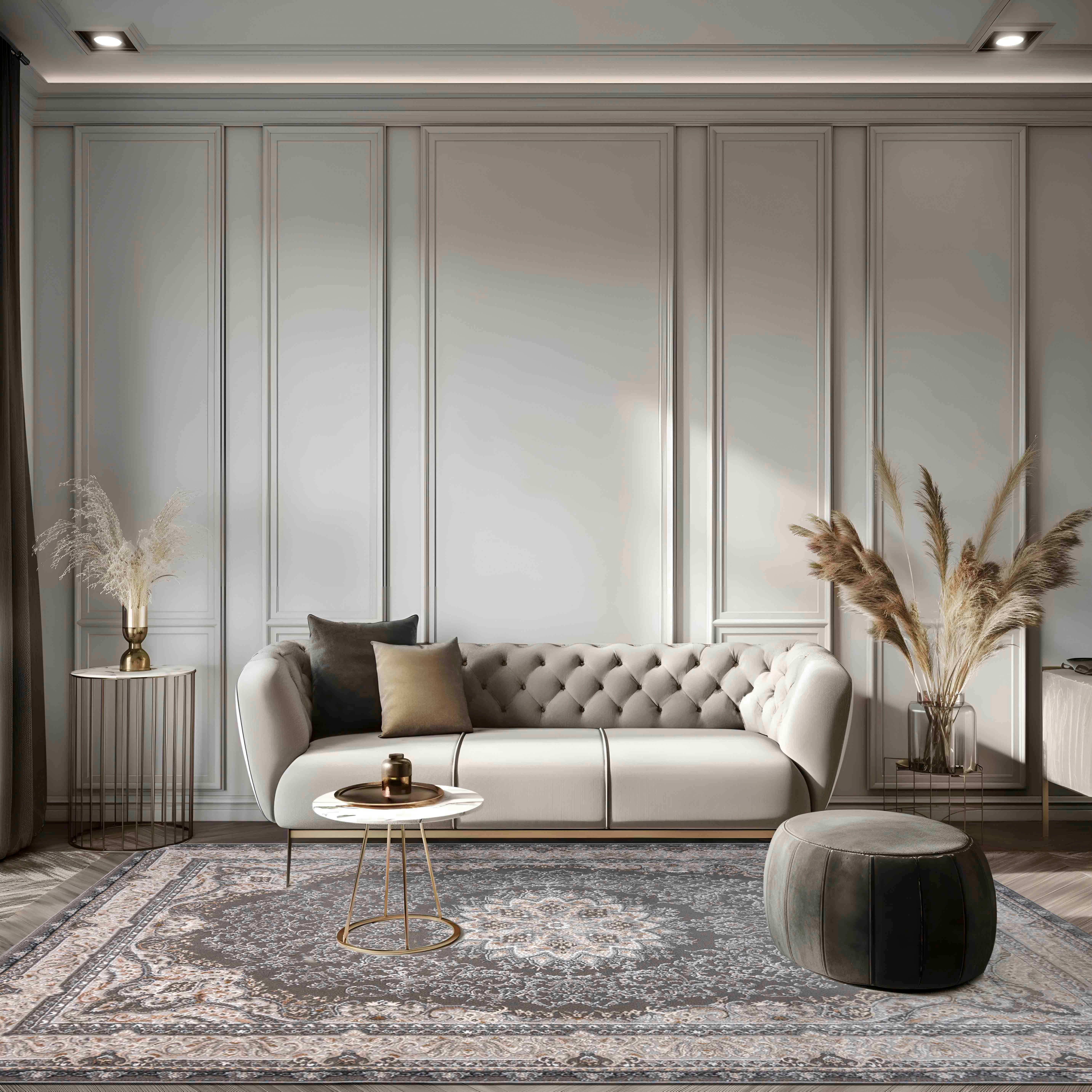 Mazovia Designteppich Modern Abstrakt Teppich für Wohnzimmer Schlafzimmer Büro - Kurzflor, 120 x 170 cm, Fußbodenheizung – Bild 3 von 5