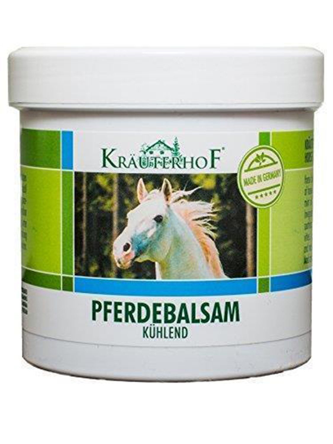 Kräuterhof Körperbalsam Pferdebalsam kühlend 250ml Dose, 1-tlg., Kühlend Sportsalbe Sportcreme Massagecreme