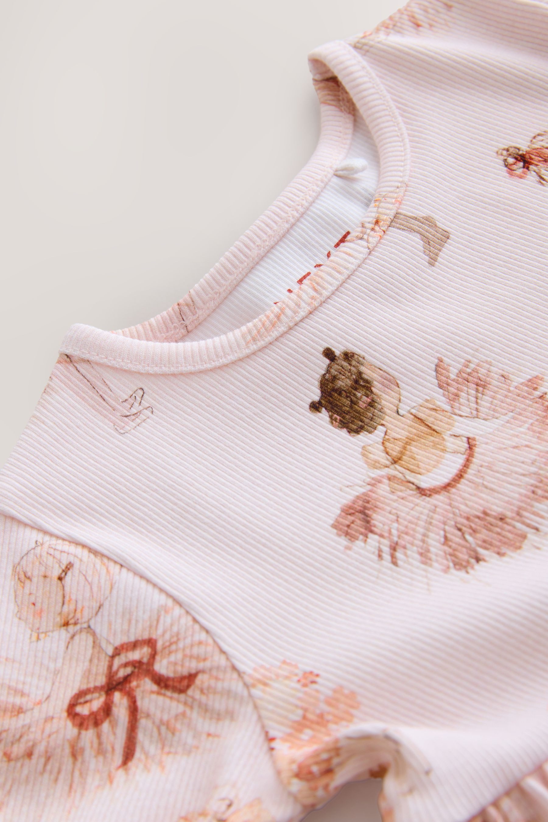 Next Jerseykleid Geripptes Kurzarmkleid (1-tlg)