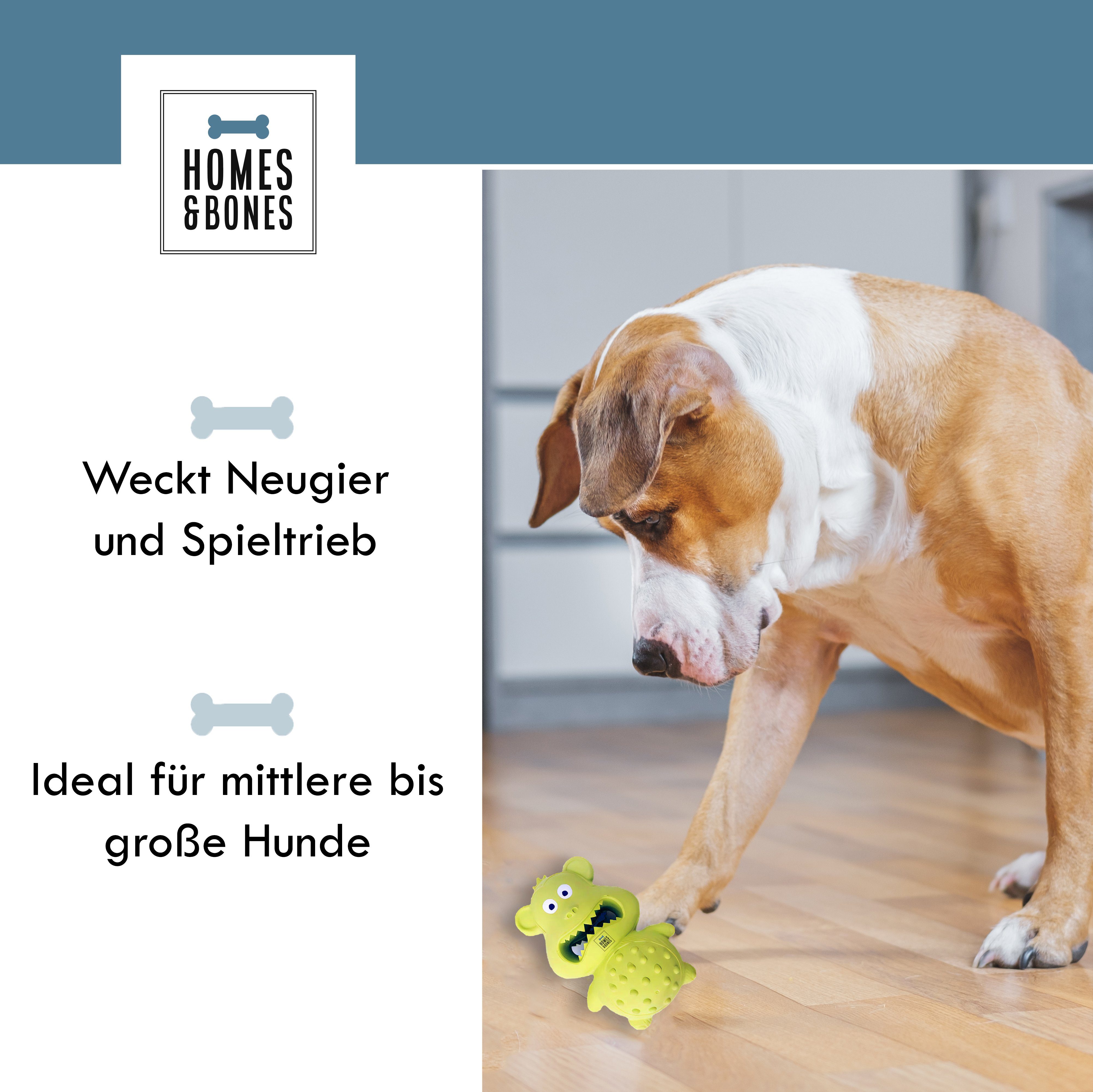 HOMES&BONES Snackball "Karlchen", befüllbares Hundespielzeug aus 100% Natur günstig online kaufen
