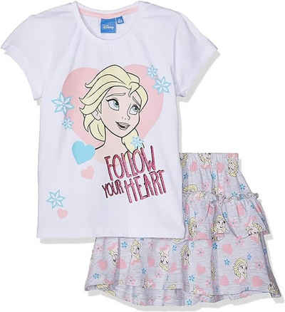 Disney Frozen Top & Rock Mädchen Sommer Set Rock und T-Shirt Frozen die Eiskönigin