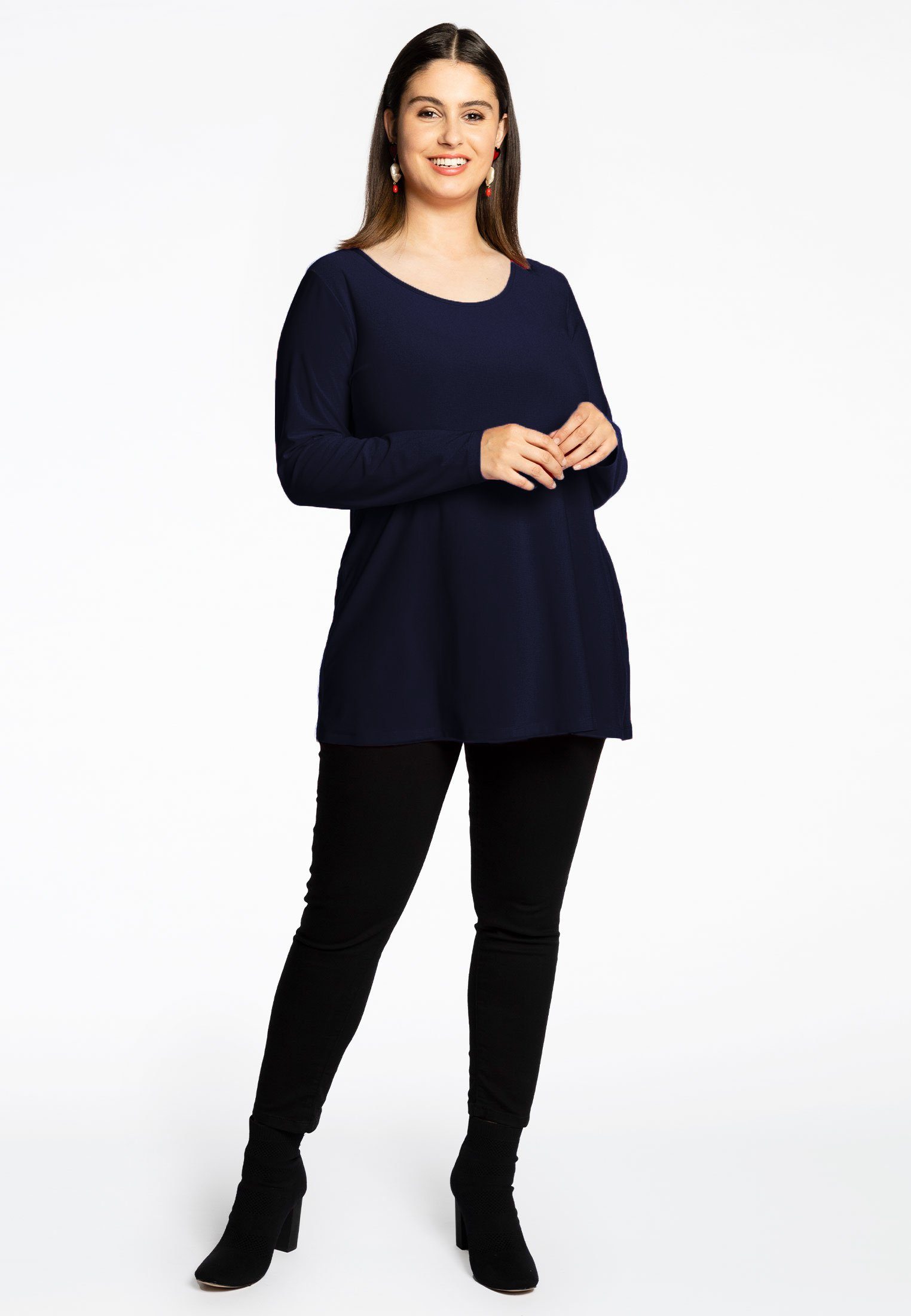 YOEK Tunika Damen Rundhalsshirt Große Größen günstig online kaufen