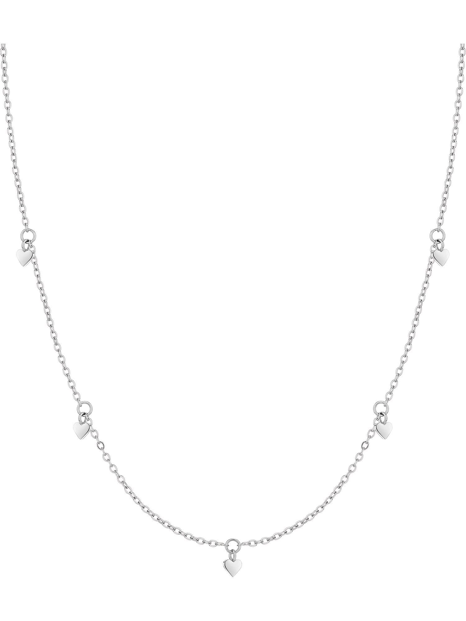 Edelstahlkette Tamaris Damen-Kette Edelstahl Zirkonia