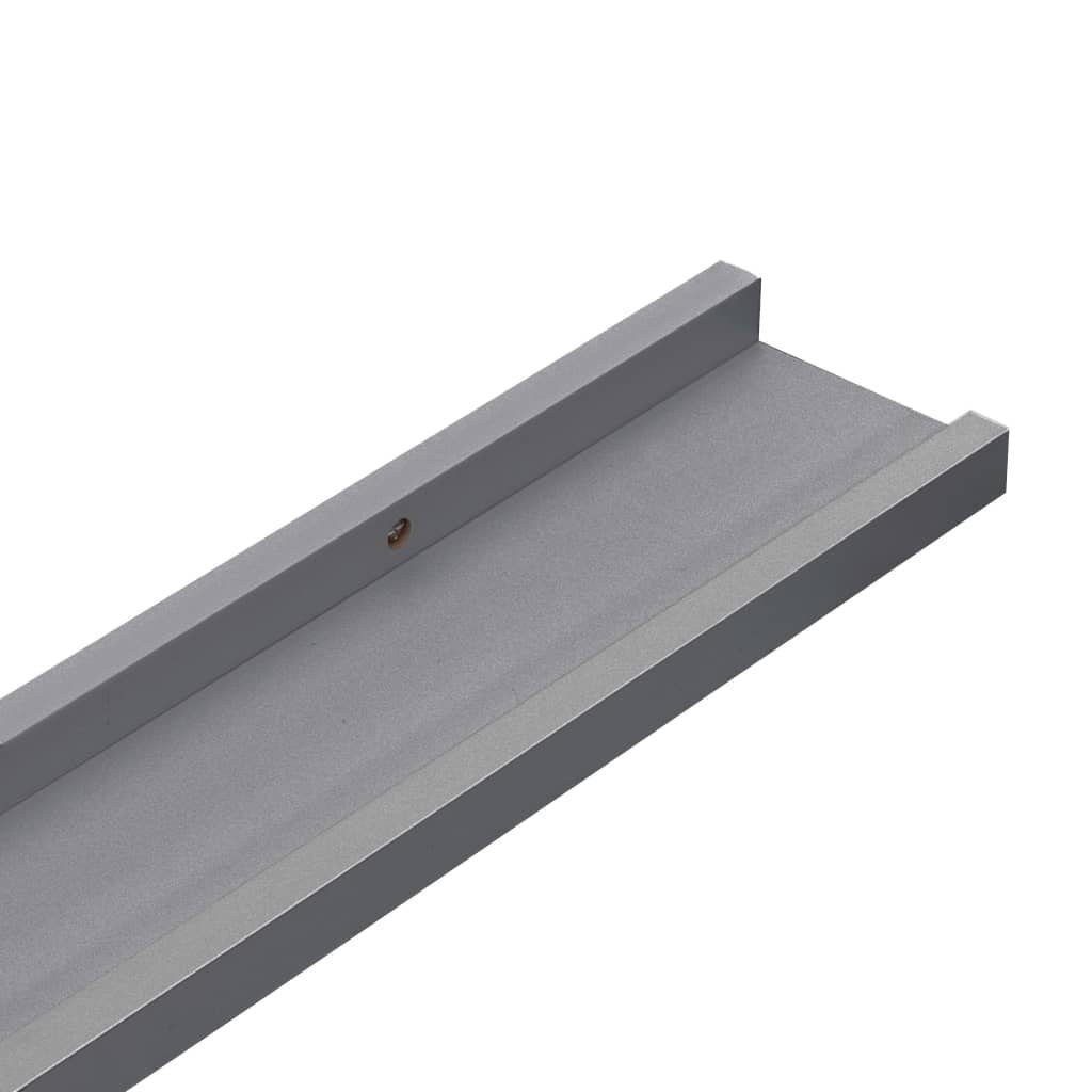 furnicato Wandregal Wandregale 4 Stk. Grau günstig online kaufen