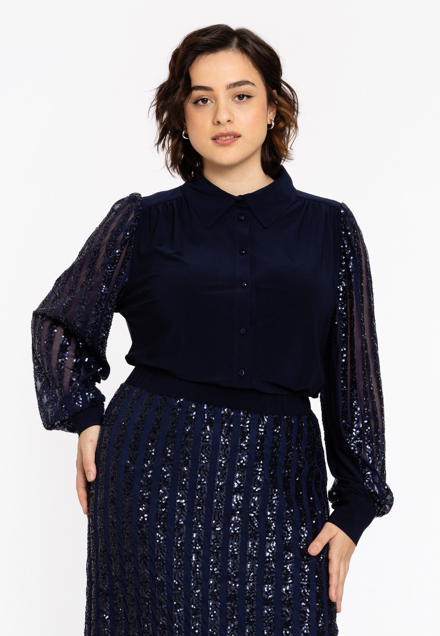 Blusentop Damen Bluse mit Druck