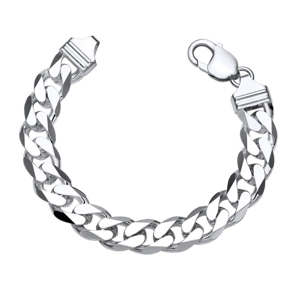 JEWLIX Panzerarmband Panzerarmband 925 Silber 12mm breit Herrenarmband von günstig online kaufen