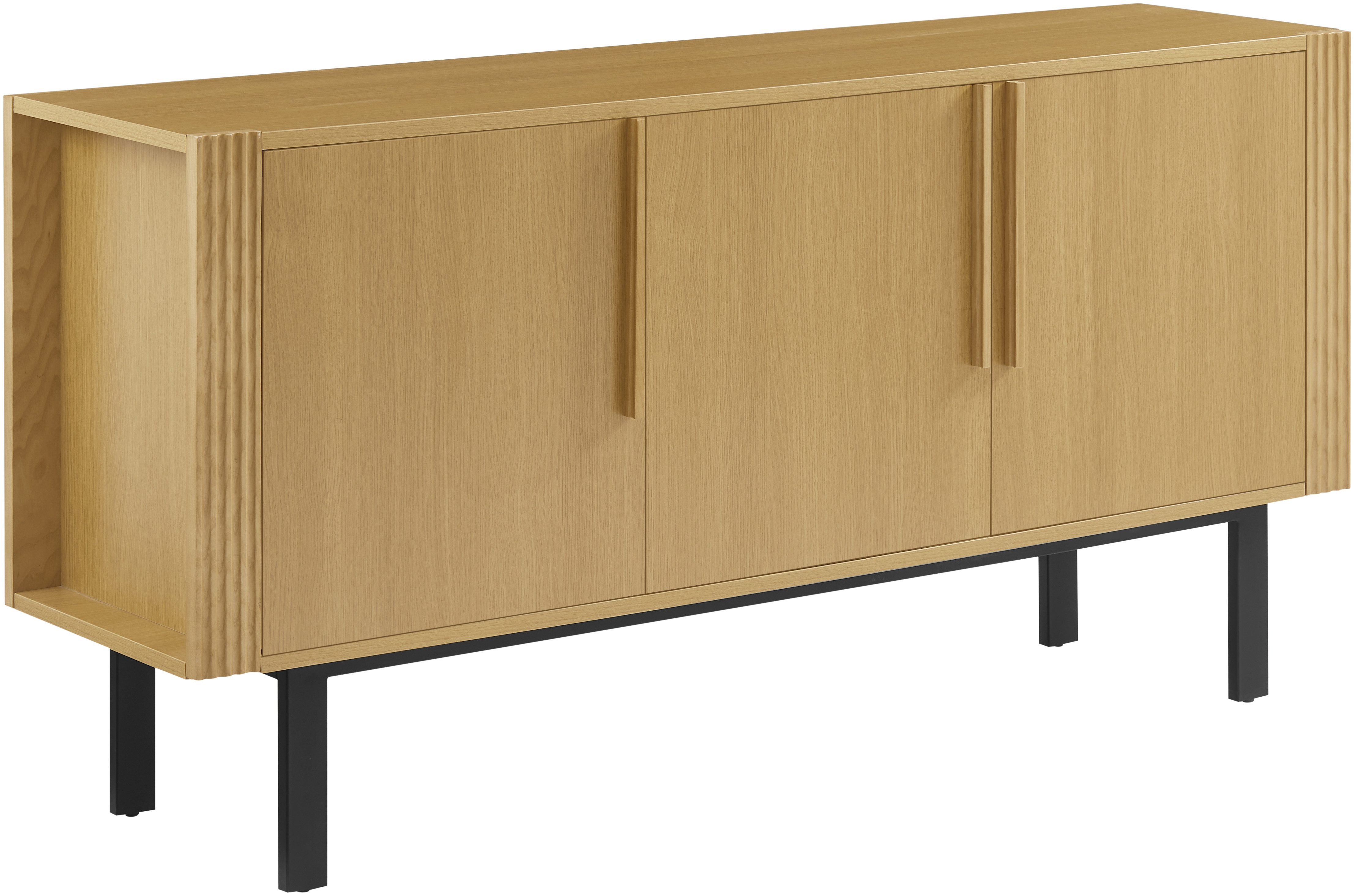 OTTO home Sideboard Stiven, Eukalyptus und Esche, kombiniert mit Melamin, MDF und ABS-Kunststoff