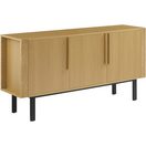 OTTO home Sideboard Stiven, Eukalyptus und Esche, kombiniert mit Melamin, MDF und ABS-Kunststoff