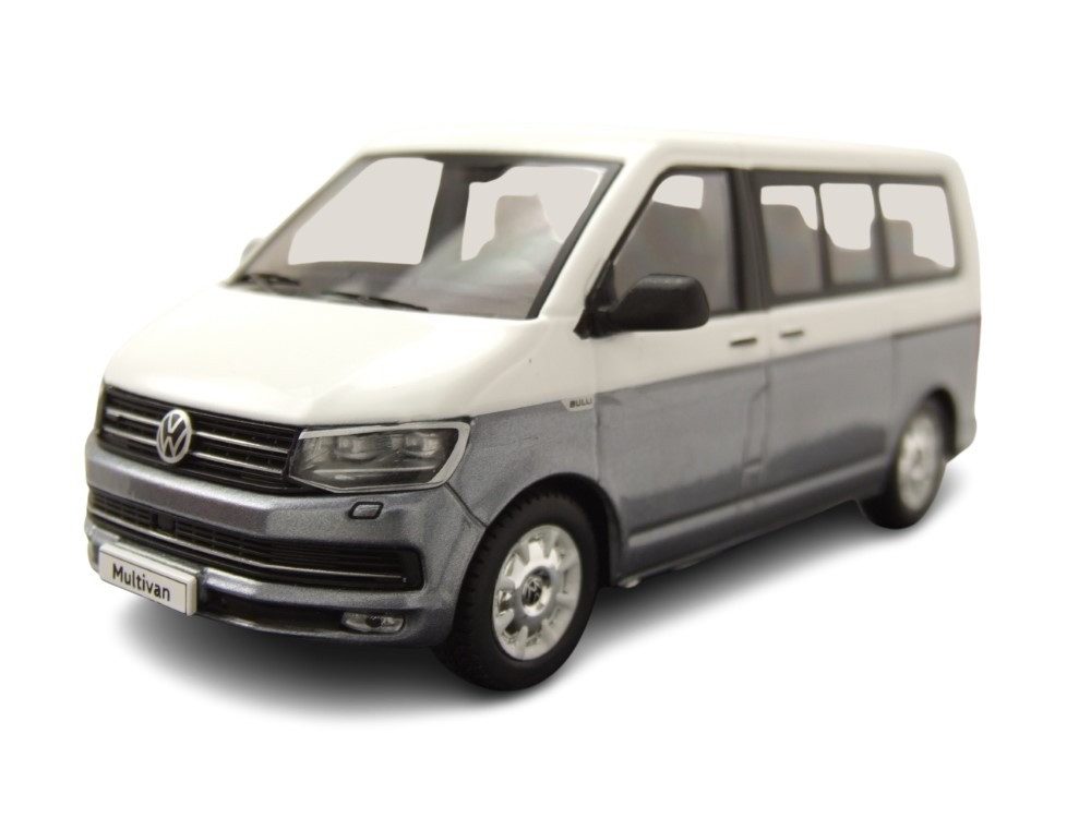 ixo Models Modellauto VW T6 Bus Multivan 2017 weiß grau, Maßstab 1:43