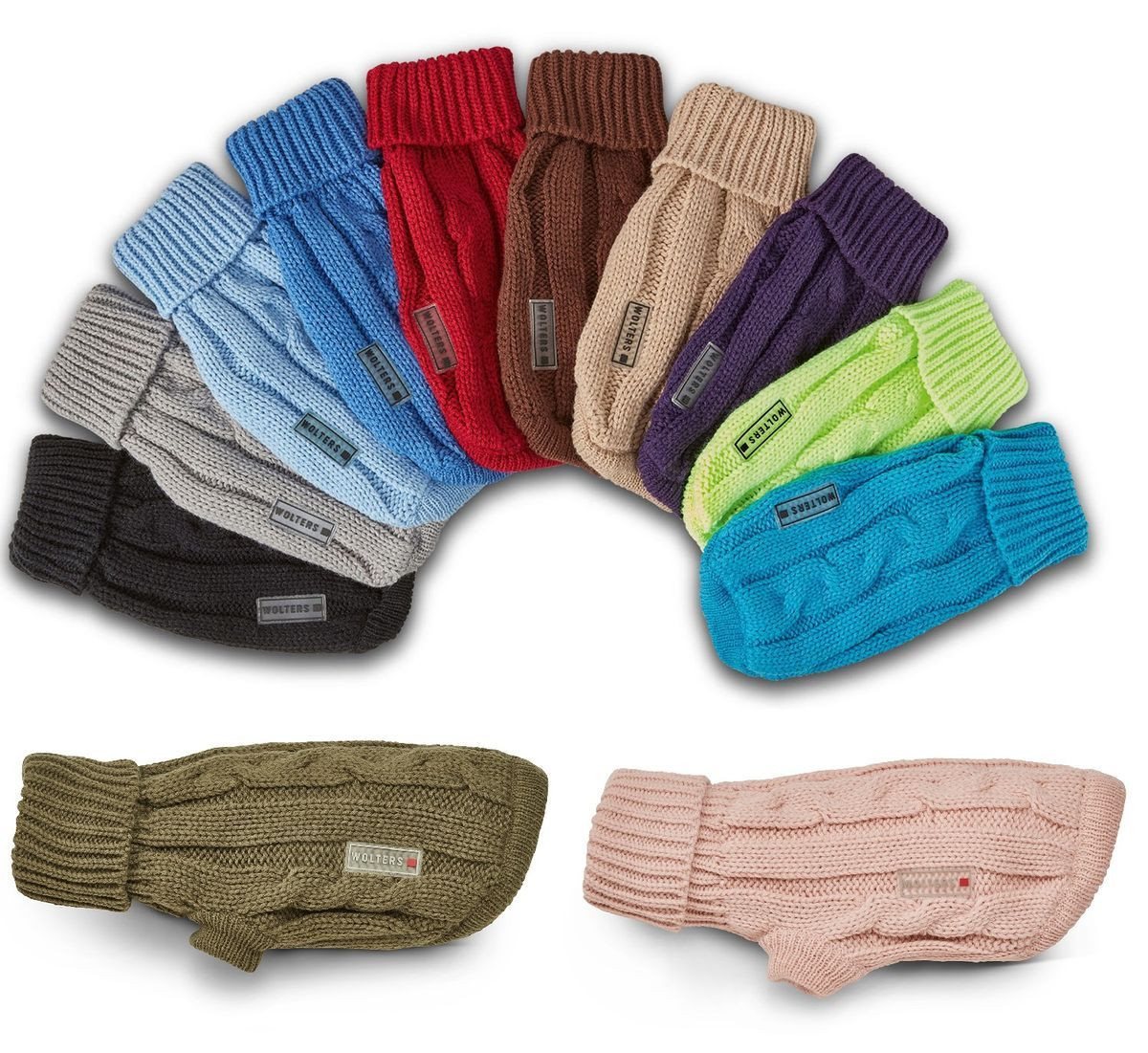 Thumbnail - Wolters Hundepullover Zopf-Strickpullover