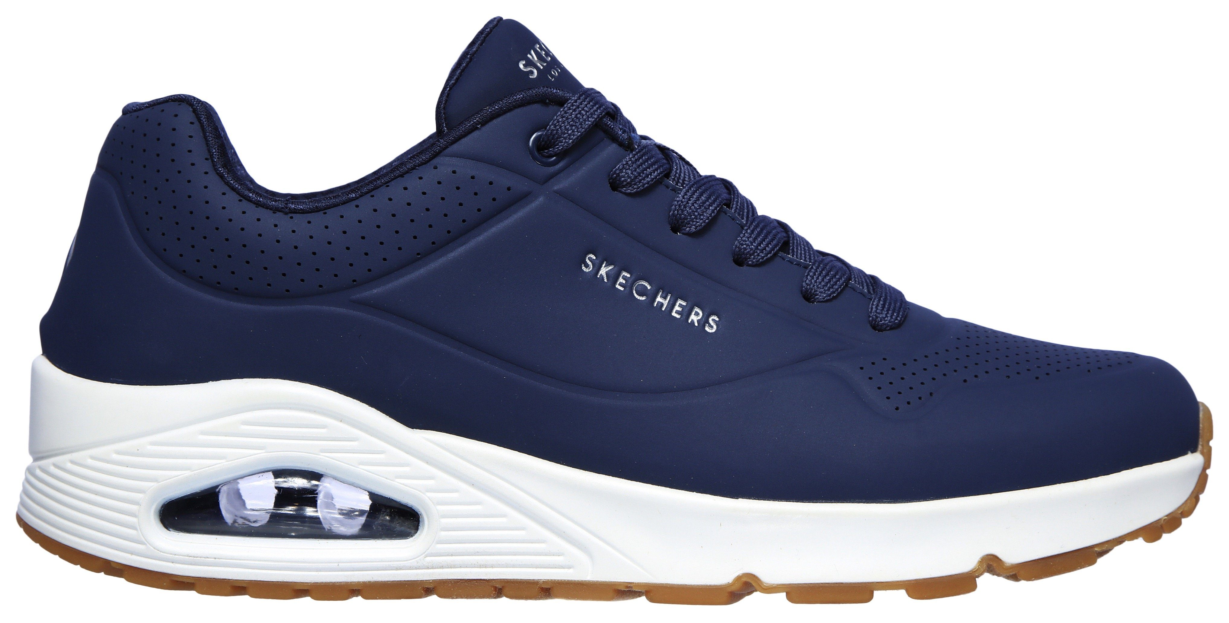 Skechers Uno - Stand on Air Sneaker Freizeitschuh, Halbschuh, Schnürschuh mit Air-Cooled Memory Foam