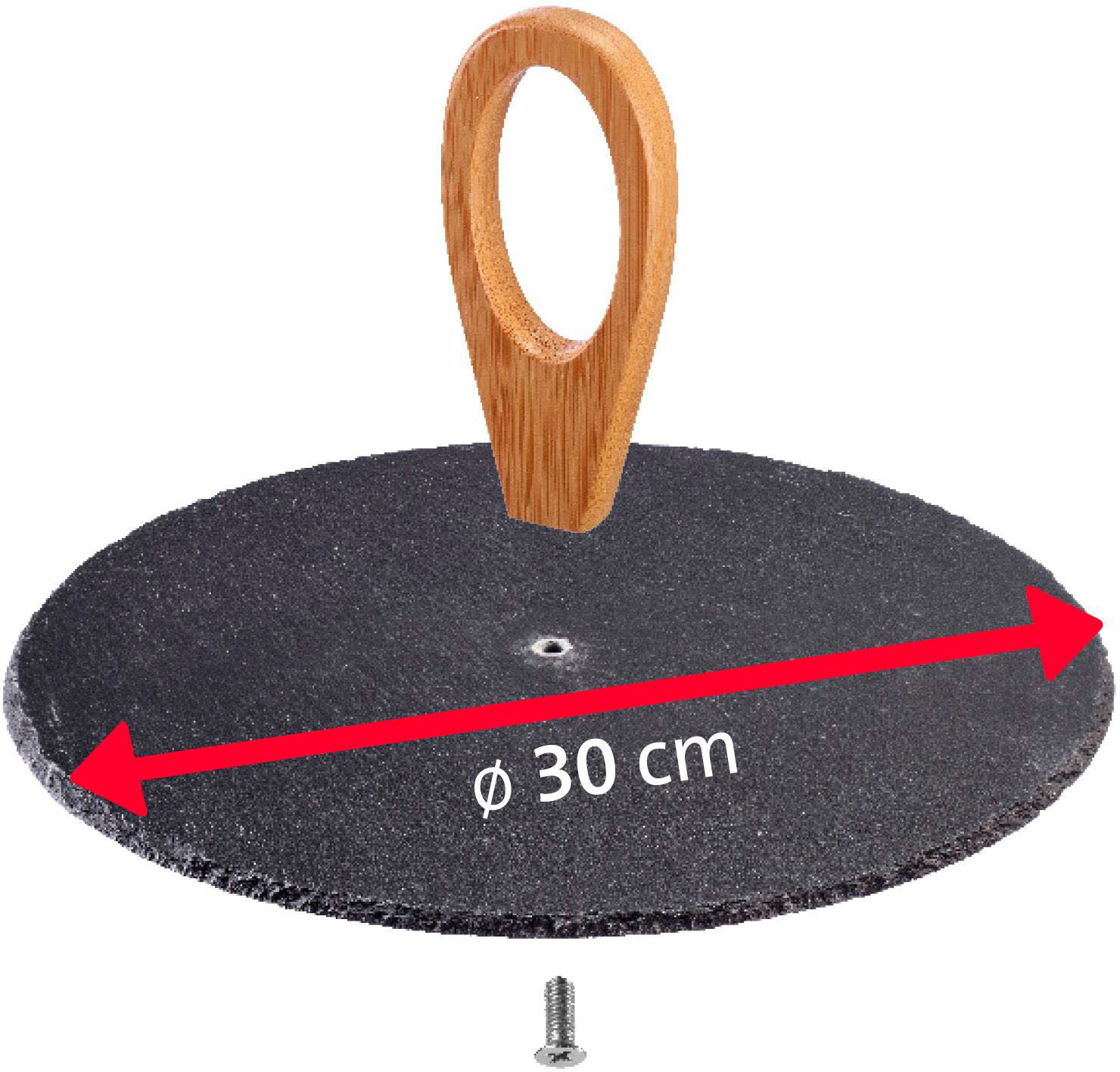 WESTMARK Servierplatte Tapas + Friends, Bambus, Schiefer, Ø 30 cm