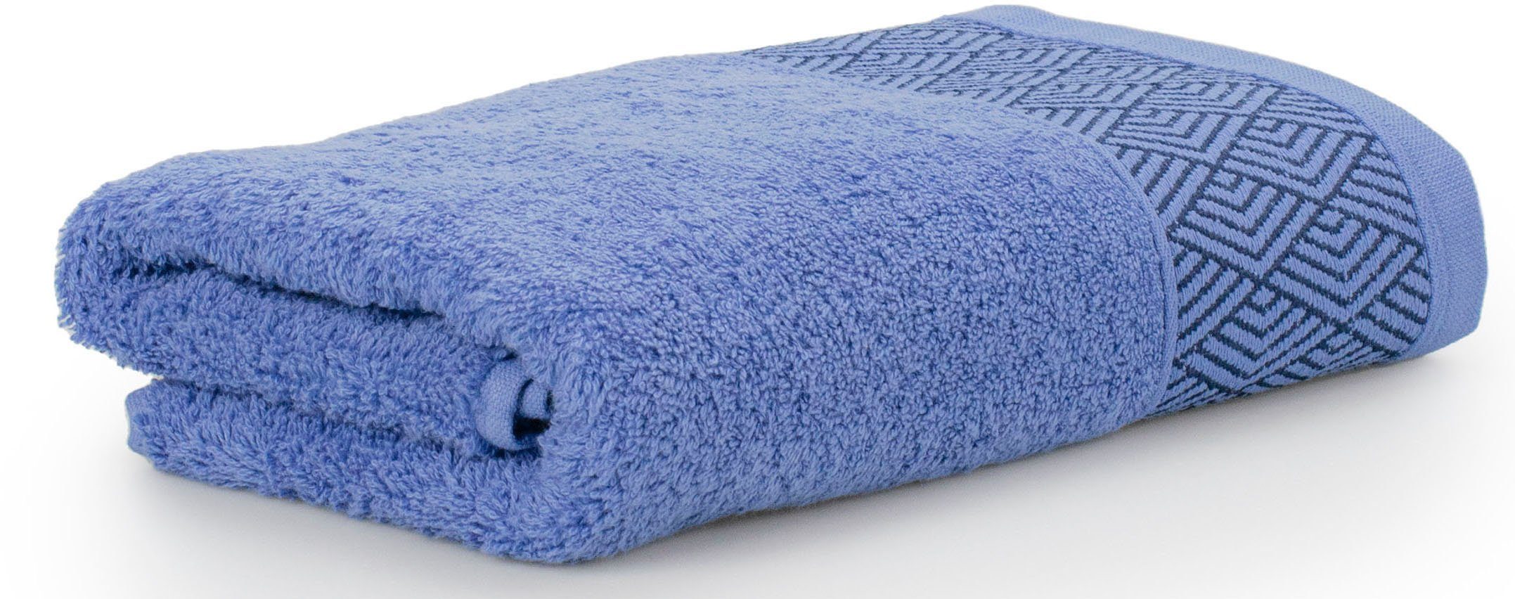 Möve for frottana Handtuch Geometry, Walkfrottier (1-St), pflegeleichte Qualität, Made in Germany