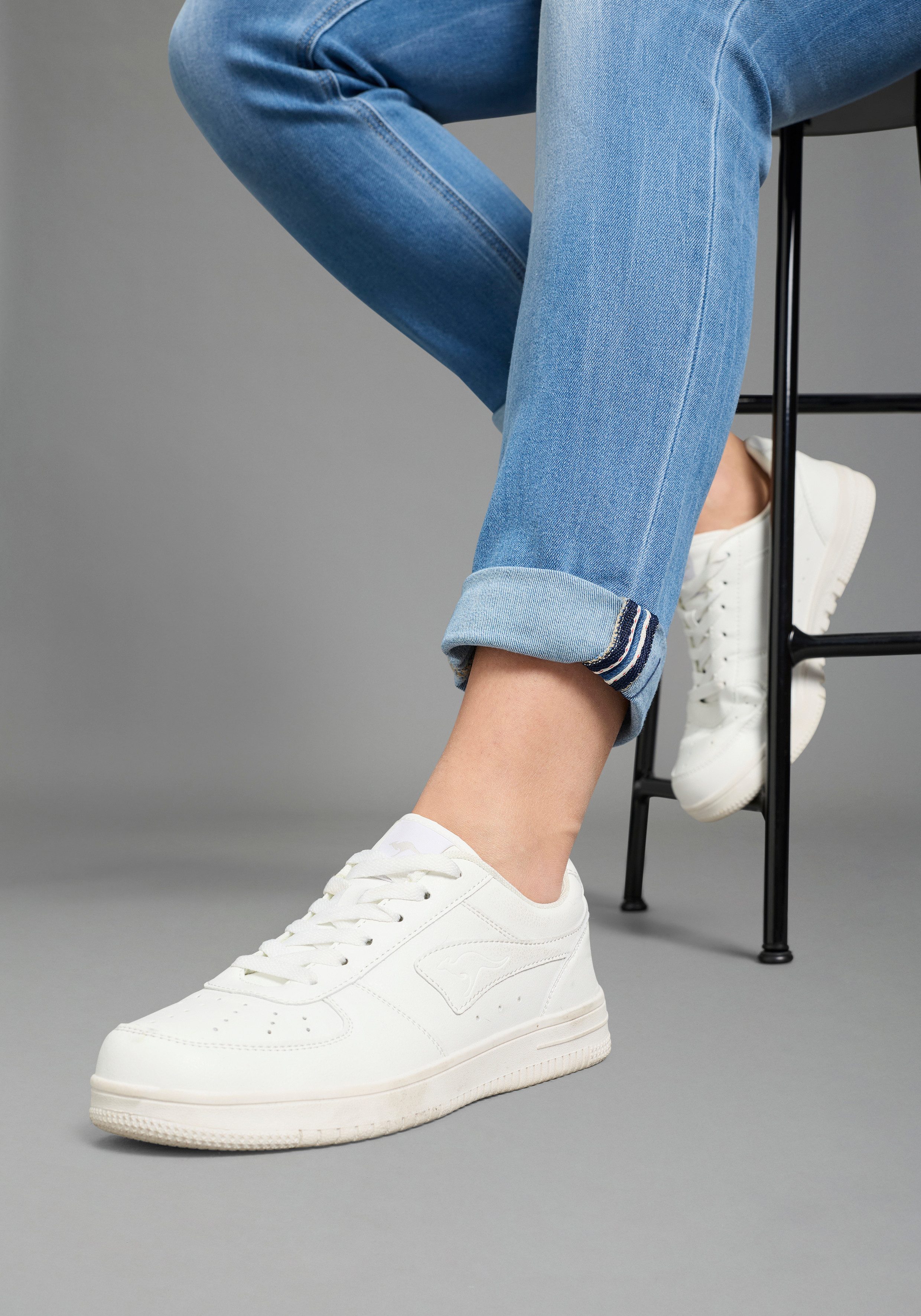KangaROOS Relax-fit-Jeans RELAX-FIT HIGH WAIST knöchelfreie Schnittform, krempelbare Beinabschlüsse