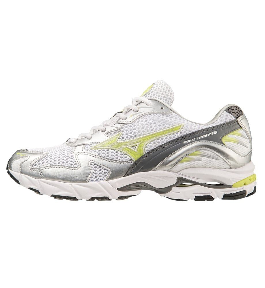 Mizuno Wave Rider 10 weiss/silber Herren Sneaker günstig online kaufen