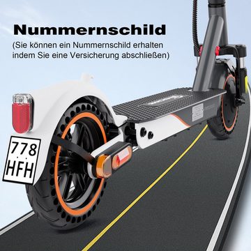 HITWAY E-Scooter 8.5 Zoll Klappbar E-roller 20km/h mit Strassenzulassung (eKFV) 3 Gänge, 400,00 W, 20,00 km/h, APP-Sperrfunktion