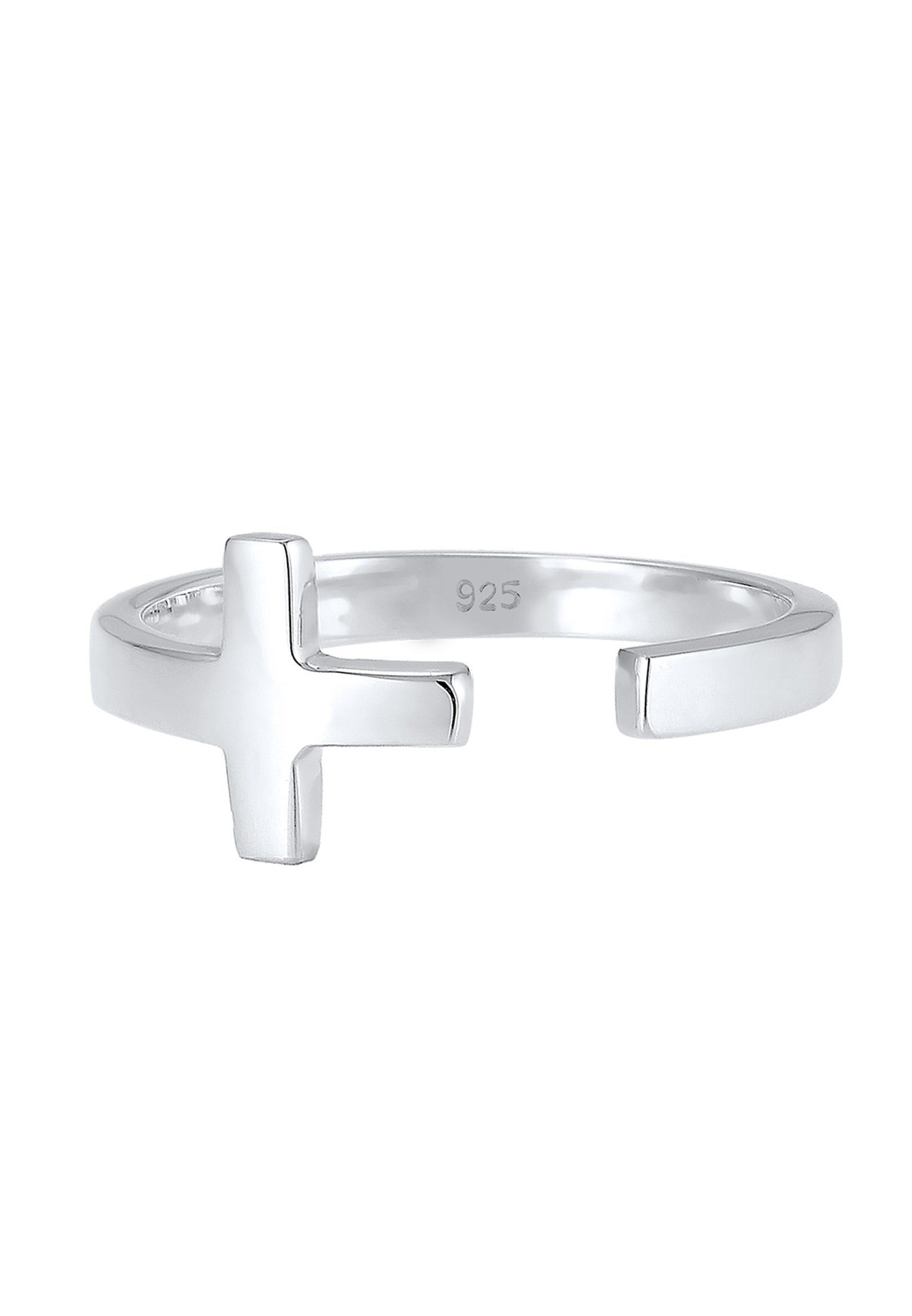 Elli Fingerring Kreuz 925 Sterling Silber verstellbar, Kreuz günstig online kaufen