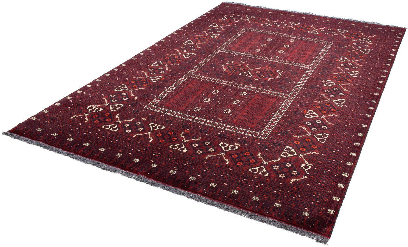 Orientteppich Turkaman - 240 x 160 cm - dunkelrot, morgenland, rechteckig, Höhe: 6 mm, Wohnzimmer, Handgeknüpft, Einzelstück mit Zertifikat