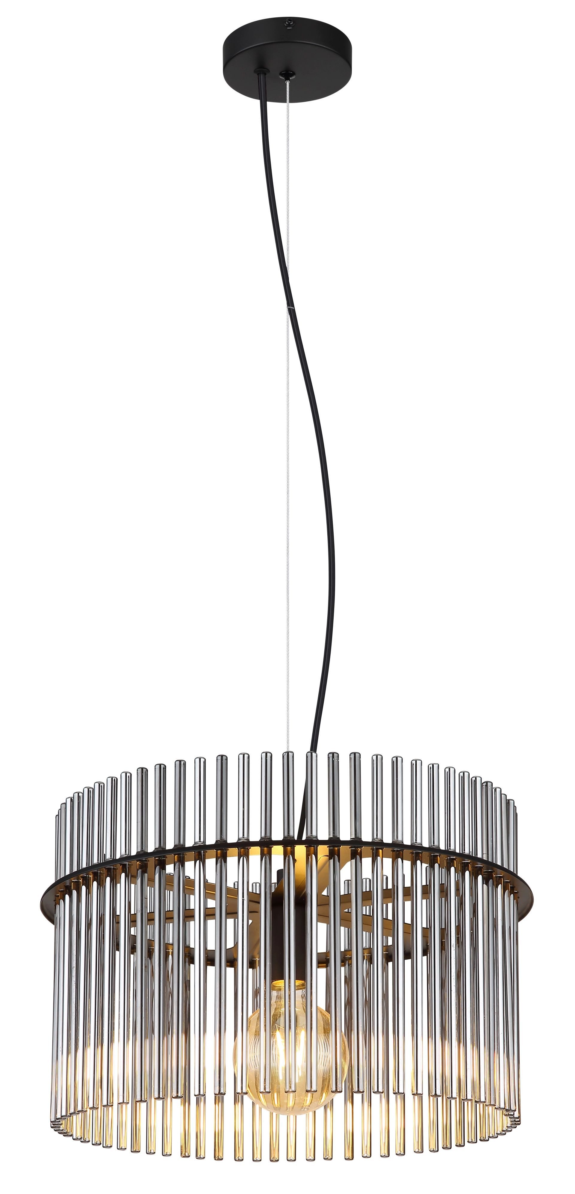 GLOBO LIGHTING Pendelleuchte GORLEY, ohne Leuchtmittel, Design Glasstäbe, Deckenlampe, Wohnzimmer, Esszimmer, Hängeleuchte
