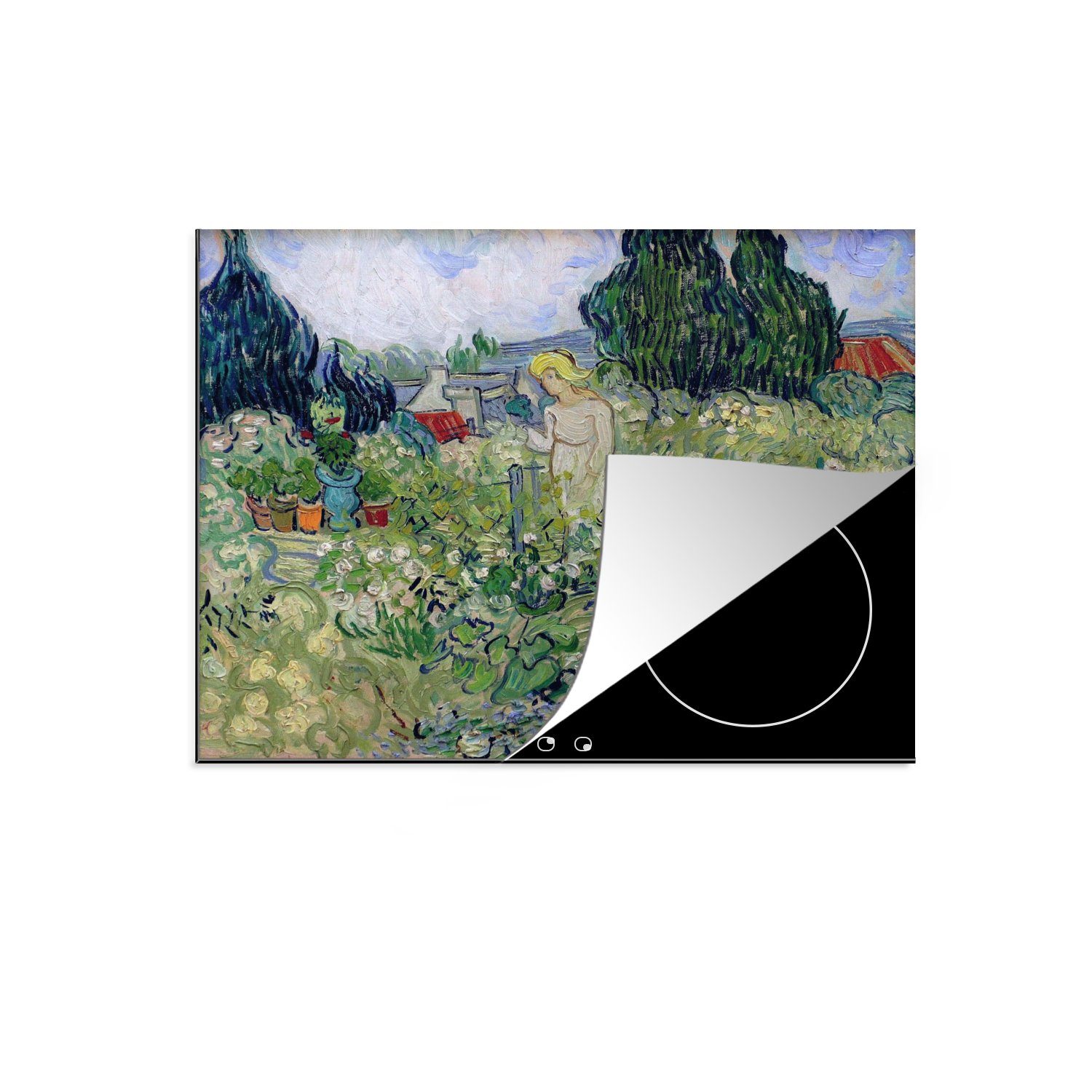 van Garten tlg), Induktionsmatte Marguerite Gogh, MuchoWow Ceranfeldabdeckung - (1 Vincent für im cm, Vinyl, die 59x52 küche, Gachet Herdblende-/Abdeckplatte
