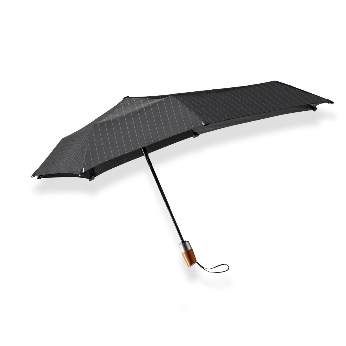 senz Taschenregenschirm Taschenschirm Automatic Mini Deluxe Business, gefaltet ca, 28 cm lang, Verdeck offen 91x91 cm