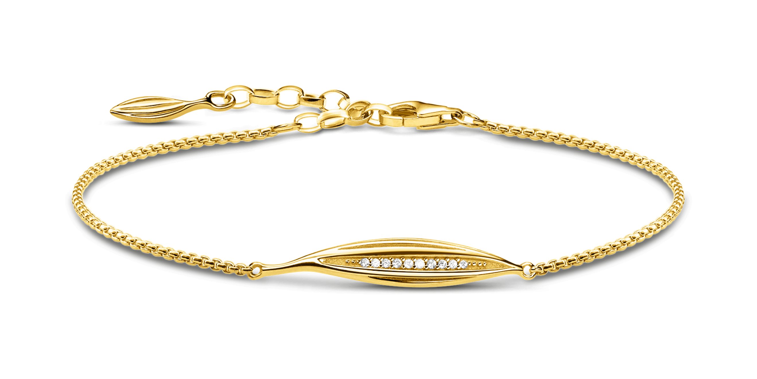 THOMAS SABO Wickelarmband Set Thomas Sabo Armband A1935-414-14-L19V Silber vergoldet