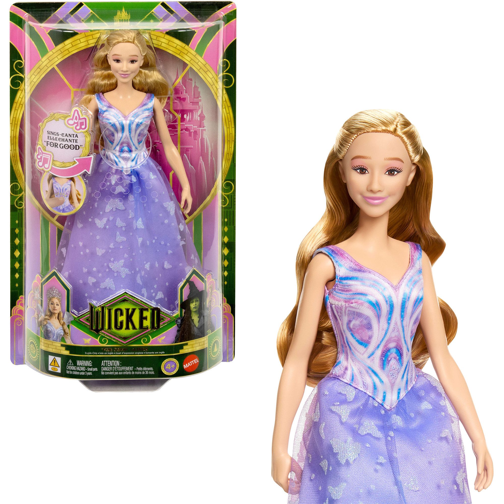 Wicked Babypuppe Mattel Wicked: For Good Singende Glinda-Modepuppe