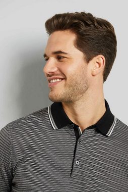 bugatti Poloshirt in dreifarbiger Optik