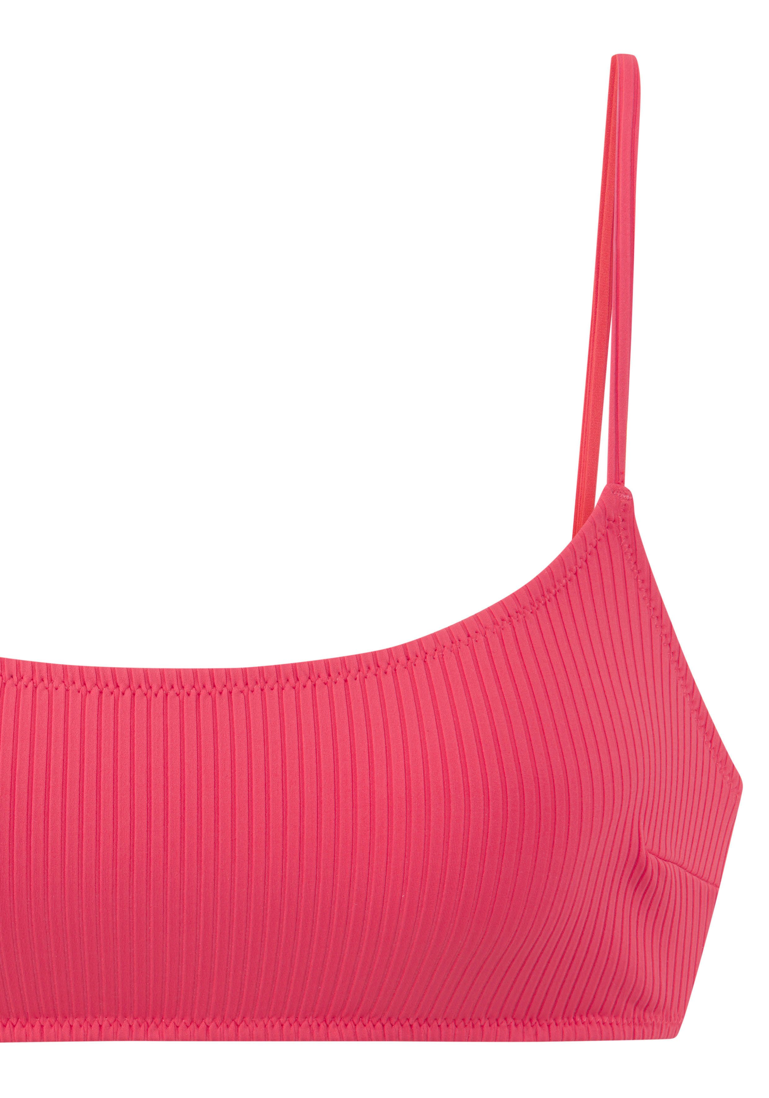 Elbsand Bustier-Bikini aus trendiger Rippware