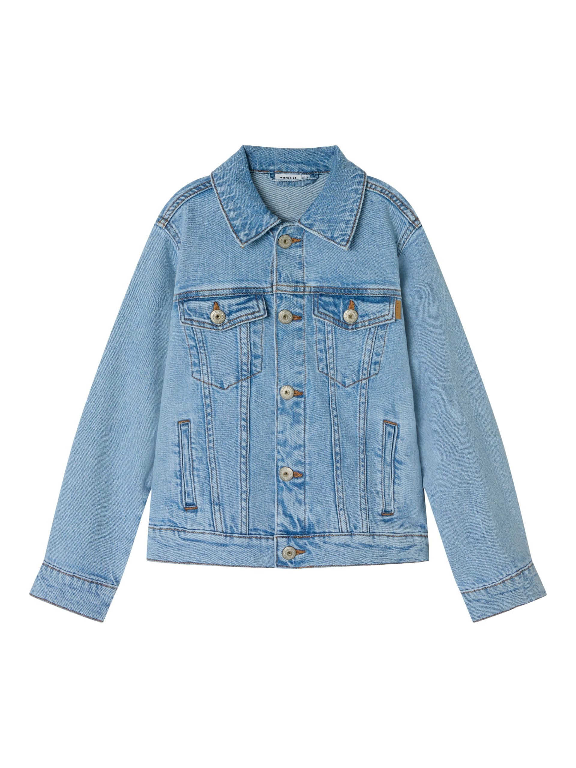 Jeansjacke NKMJAGGER für Jungen mit Brusttaschen und elastischem Denim
