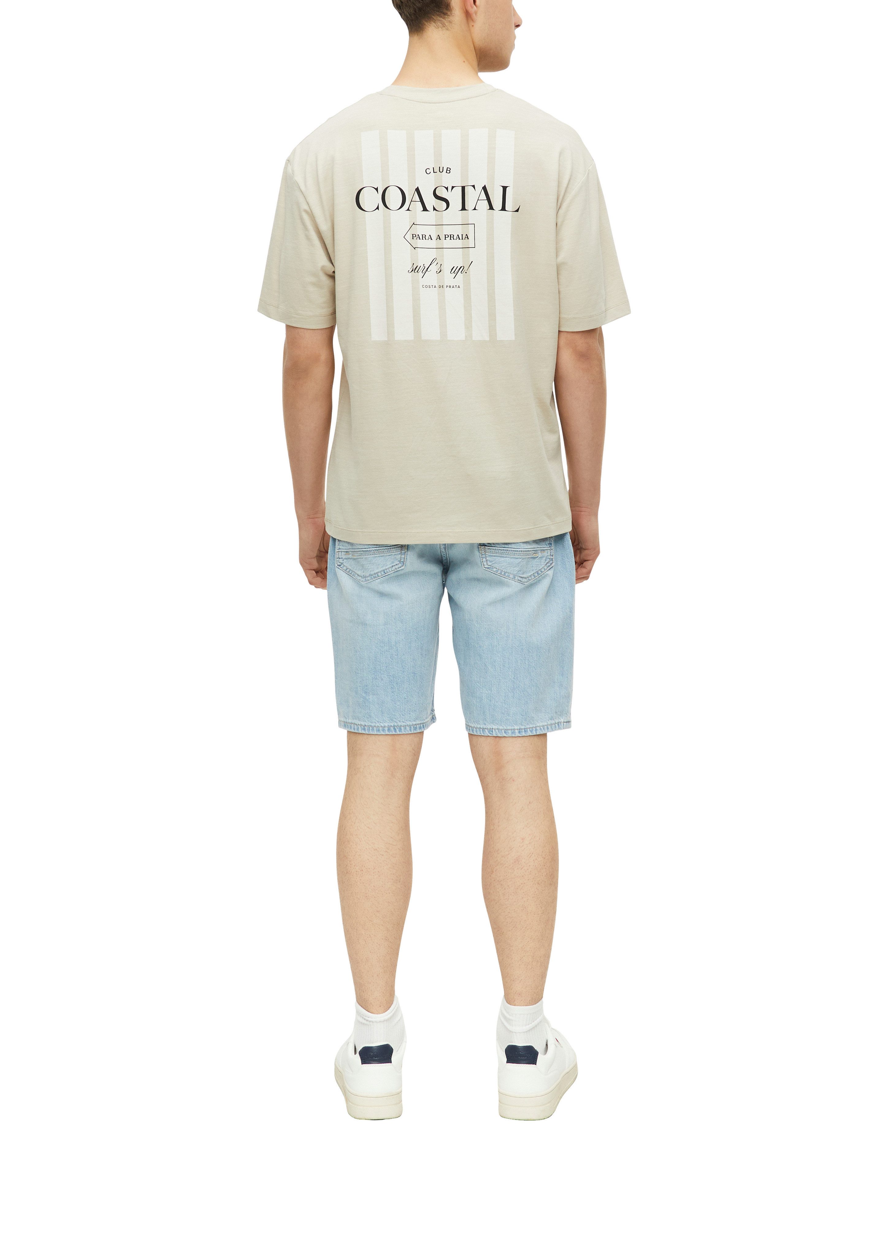 s.Oliver Kurzarmshirt Sommershirt mit kleinem Print – Bild 3 von 4