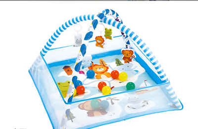 Decome Bodenturnmatte Babyspielzeug Krabbeldecke Fitnessgerät mit Meeresballspielematte
