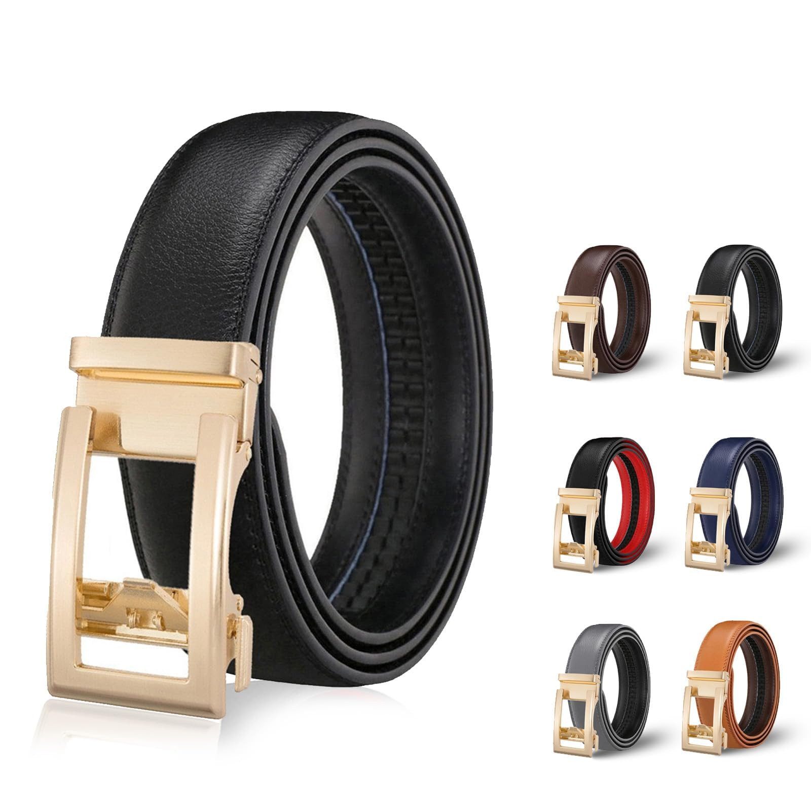 Coonoor Ledergürtel mit moderner Schnalle, Gürtel Damen und Herren (1-St) 3.5 cm breiter Gürtel aus Leder