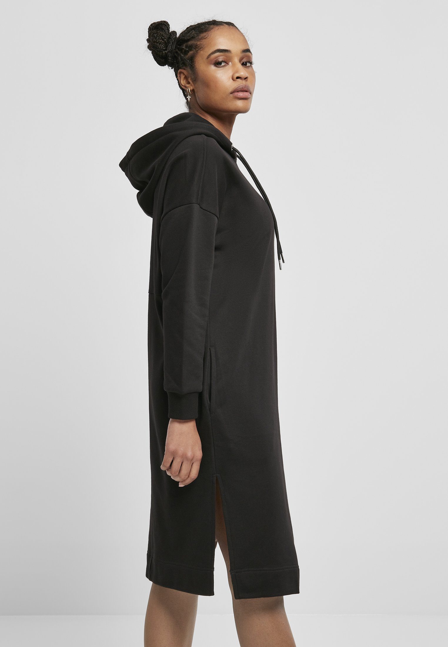 Damen Hoody Label Long Starter Ladies Black Starter (1-tlg) Jerseykleid Dress