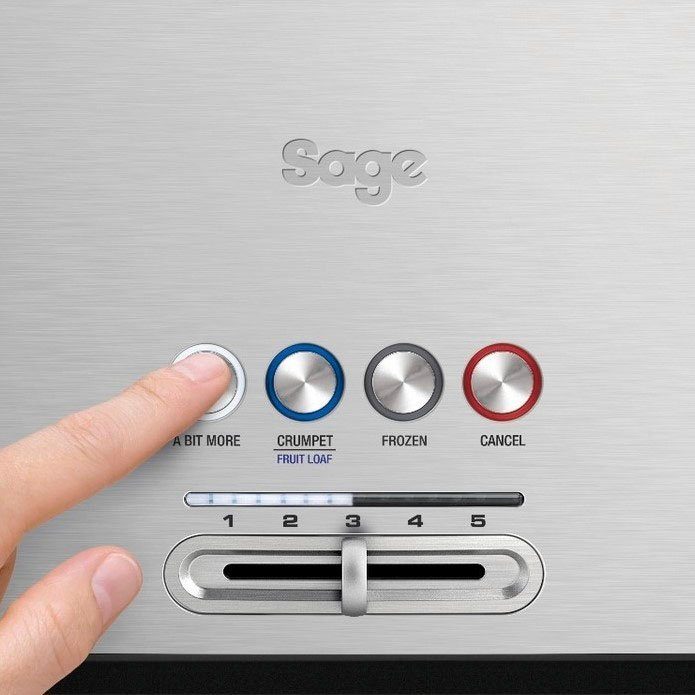 Sage Toaster the Bit More, lange Schlitze, 4 1800 W STA730BSS