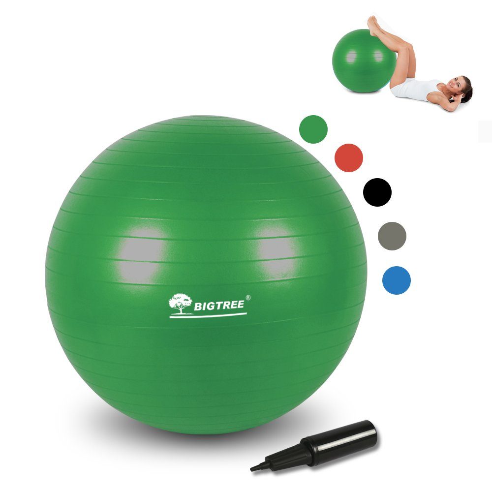 KAHOO Gymnastikball »Ø55/65/75cm Massageball mit Luftpumpe, bis 400kg«,  Fitnessball
