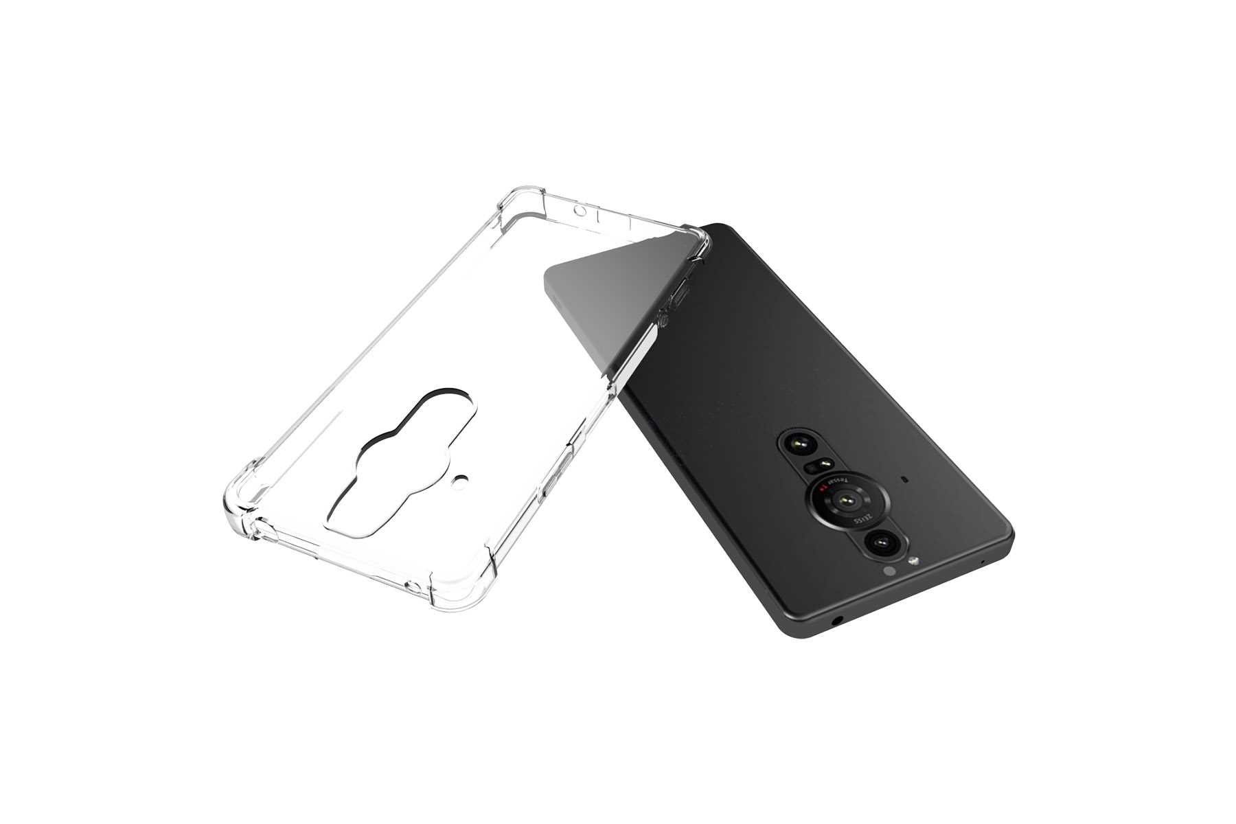 mtb more energy Smartphone-Hülle Clear Armor Case für Sony Xperia PRO-I, Transparente TPU Schutzhülle Case Backcover mit Anti-Shock Verstärkung – Bild 4 von 5