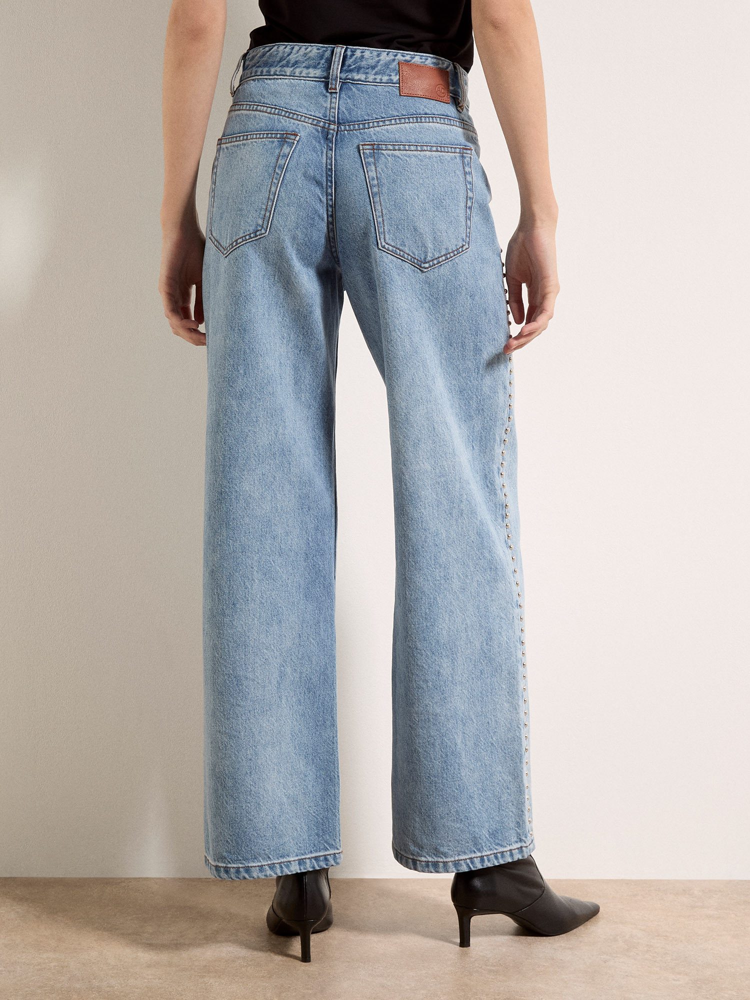 Apricot Bootcut-Jeans Straight-Leg-Jeans mit Nieten