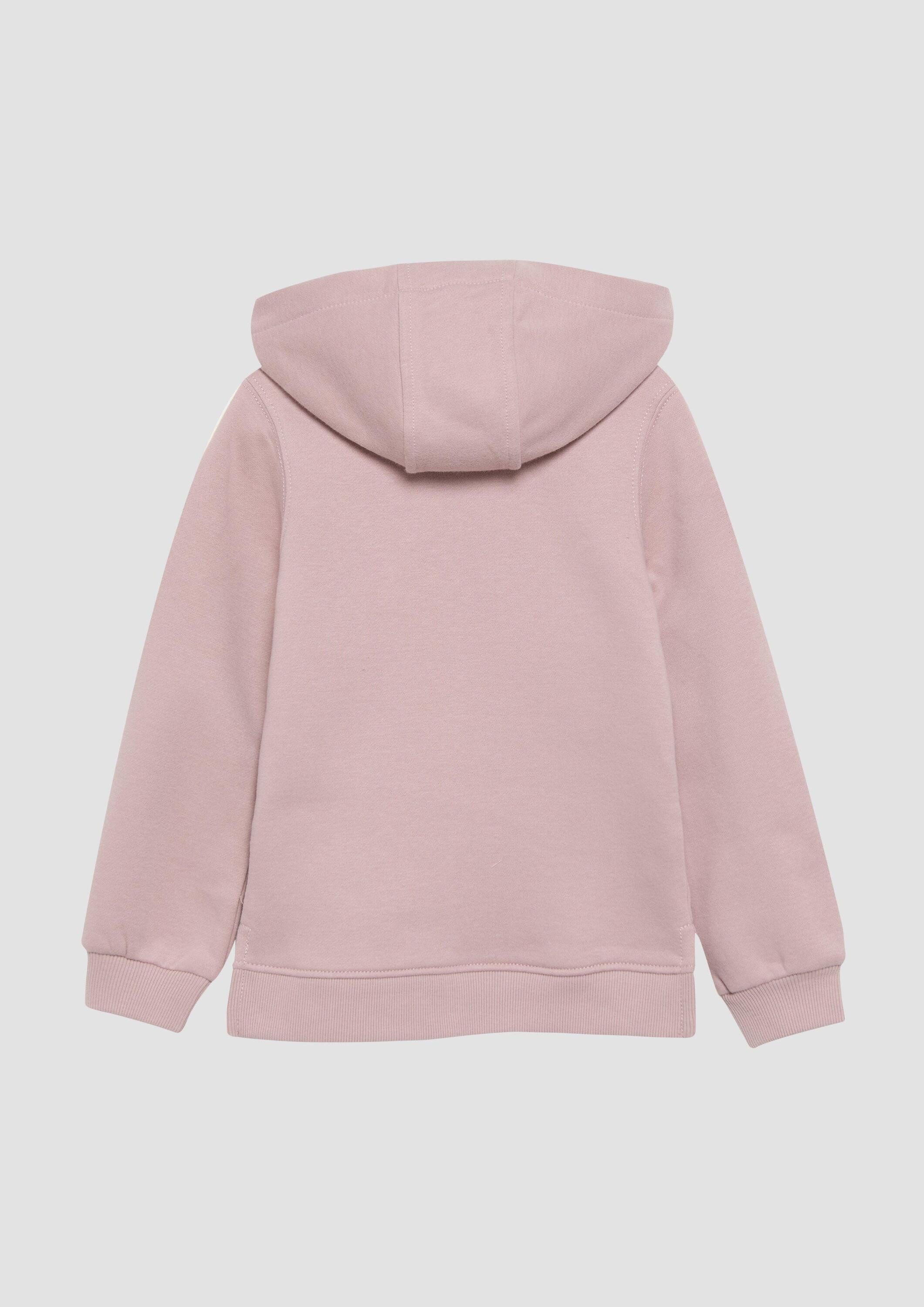 s.Oliver Sweatshirt Sweatshirt Wärmendes Kapuzen-Sweatshirt mit Glitzerprin günstig online kaufen