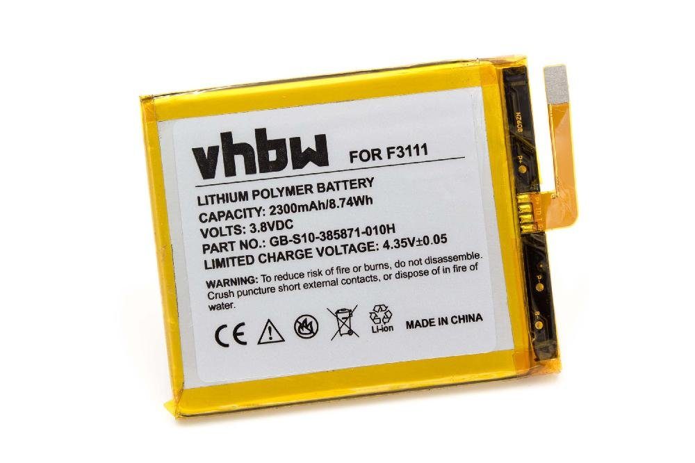 vhbw passend für Sony Xperia F3111, F3112, F3113, F3115, F3116, XA, XA LTE Smartphone-Akku 2300 mAh