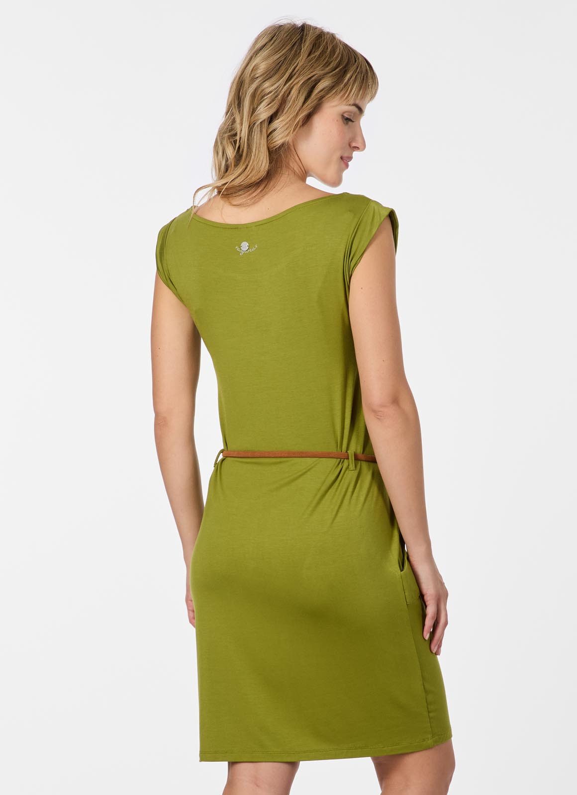 Ragwear Minikleid TAGG (2-tlg) Viskosemischung mit Taillen-Gürtel und Seitentaschen