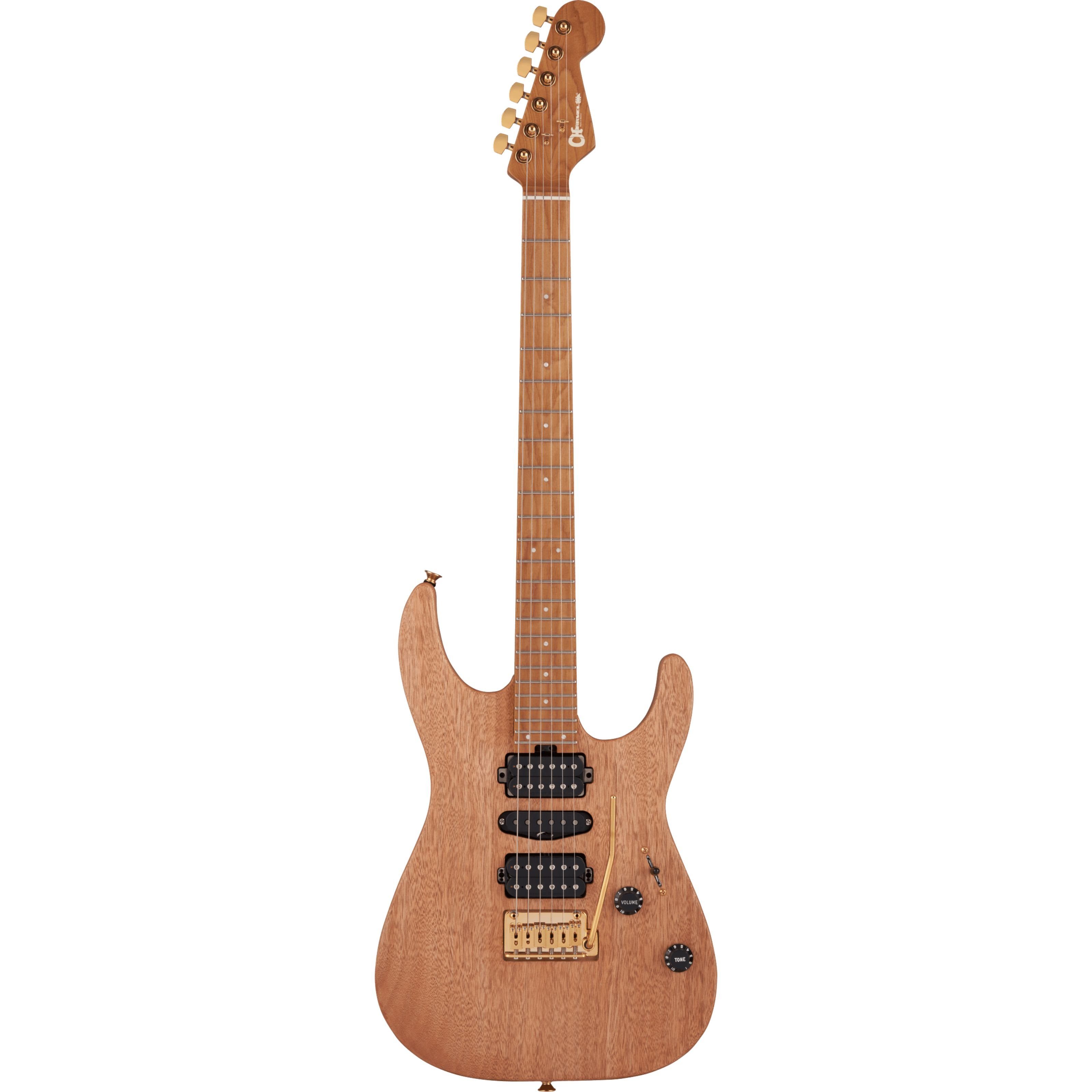 Charvel E-Gitarre, E-Gitarren, ST-Modelle, Pro-Mod DK24 HSH 2PT CM Mahogany Natural - E-Gitarre